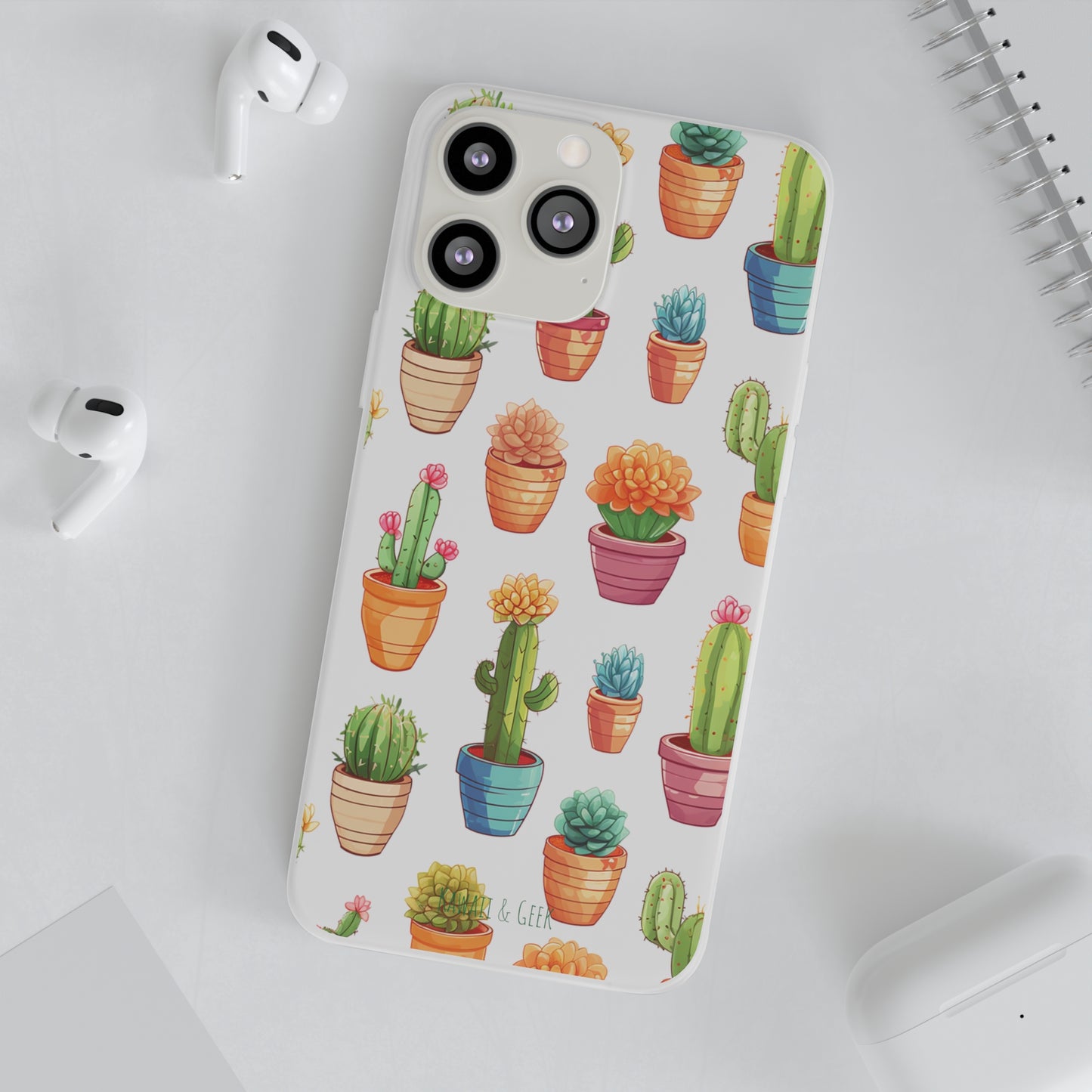 Charming Cactus Flexi and semi Transparent Phone Case