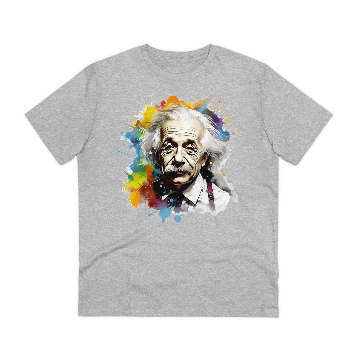 Albert Einstein Eco-friendly T-shirt : Watercolor Essence