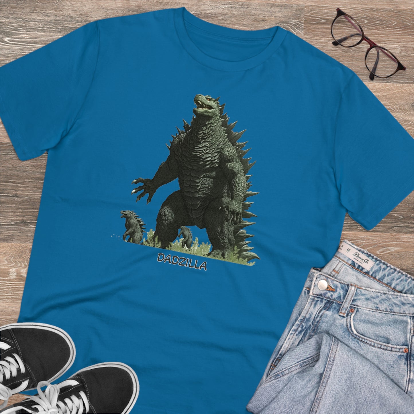 Dadzilla - Unisex Eco-Friendly T-Shirt - Celebrate Father's Day with a Legendary Monster