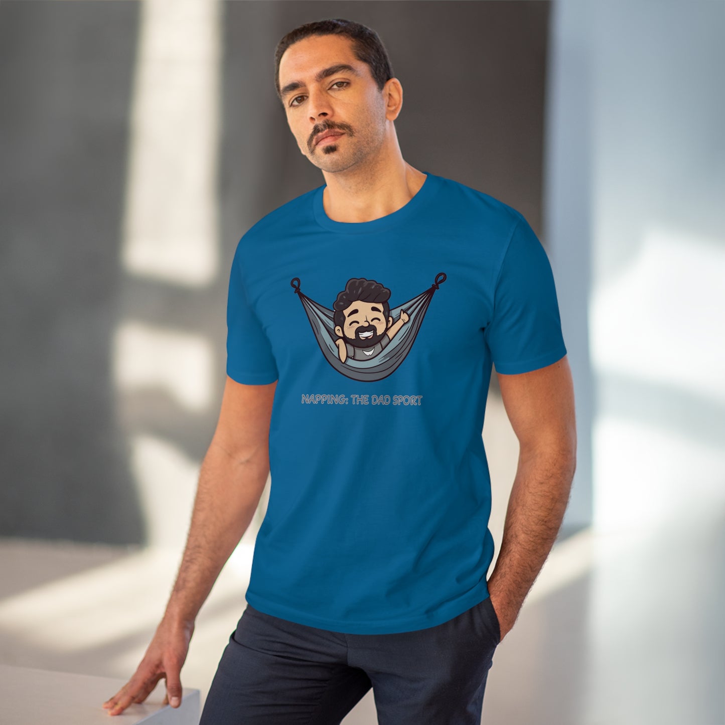 Napping the Dad Sport - Unisex Eco-Friendly T-Shirt - Celebrate Father's Day with Comfort and Sustainability