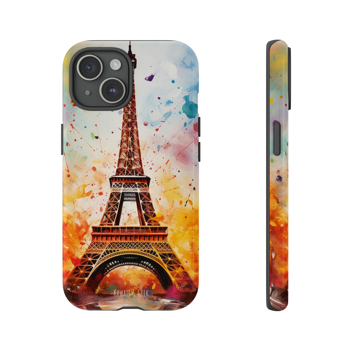 Eiffel Tower Painting Tough Phone Case - for Paris lovers