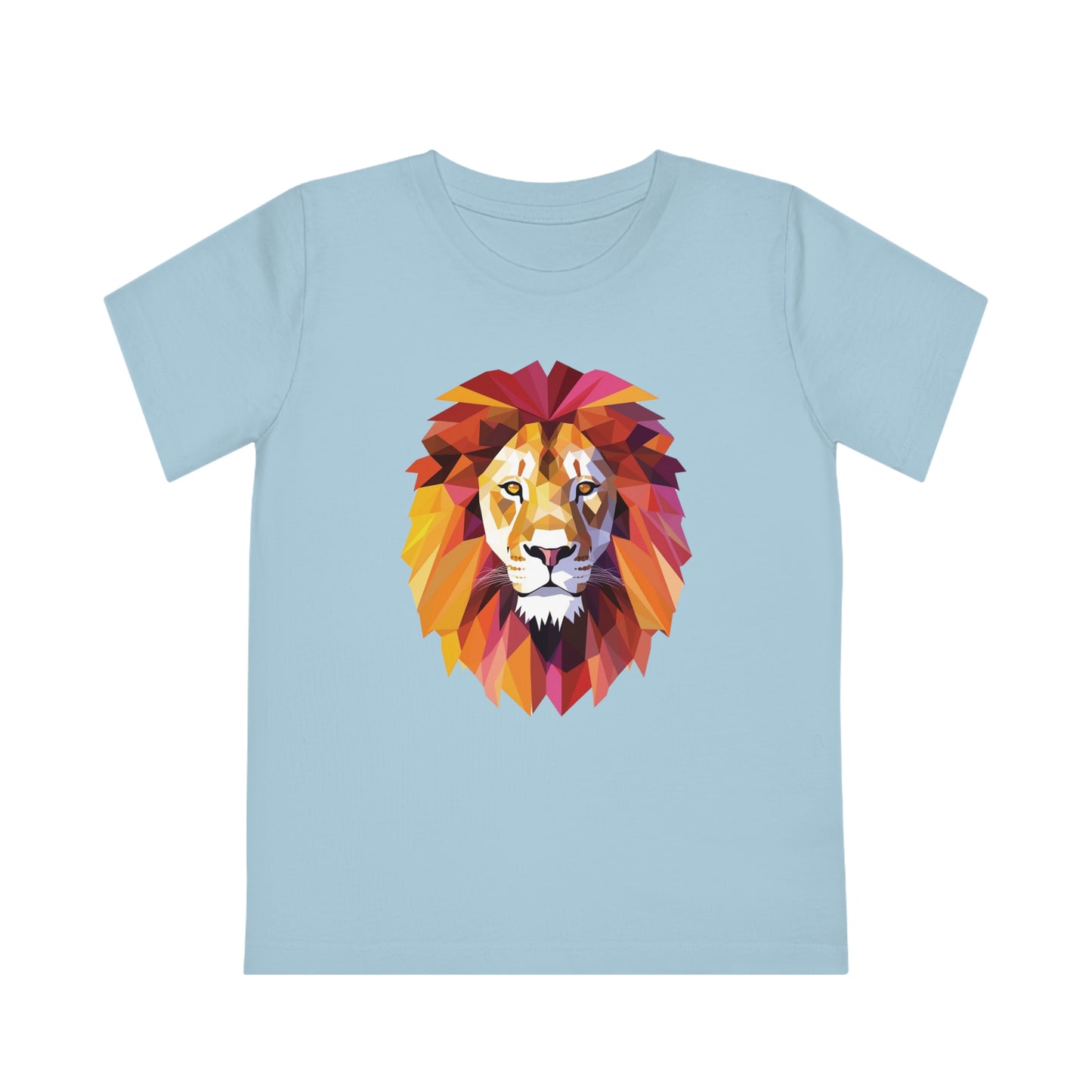 Lion Polygonal Kids T-Shirt - Embrace Majestic Roar