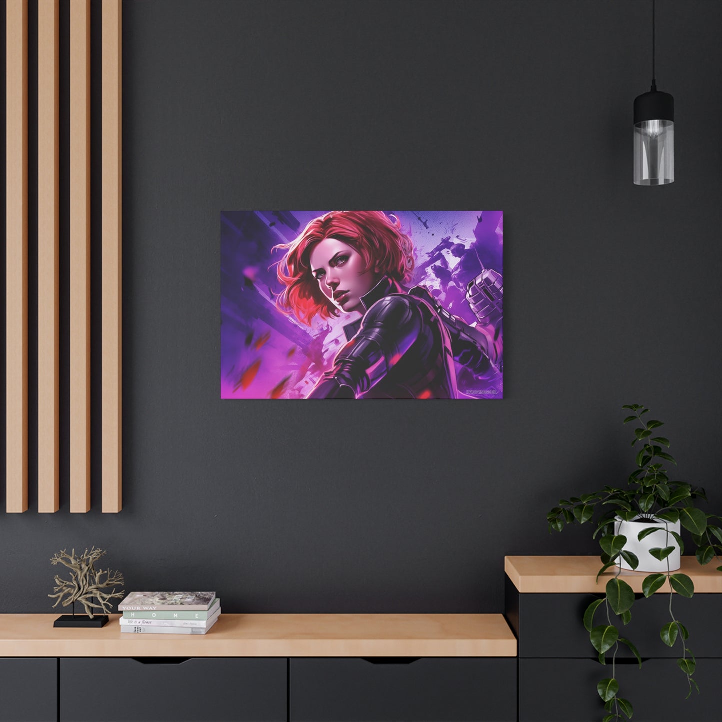 Black Widow Canvas - Embrace the Fierce Elegance of a Marvel Icon - Avengers