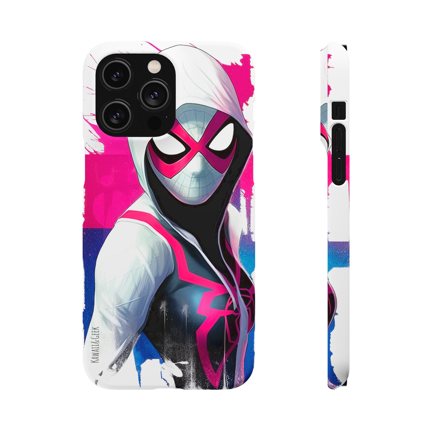 Spider Gwen in Watercolor Style Phone Case - Add Some Colorful and Heroic Style to Your Phone