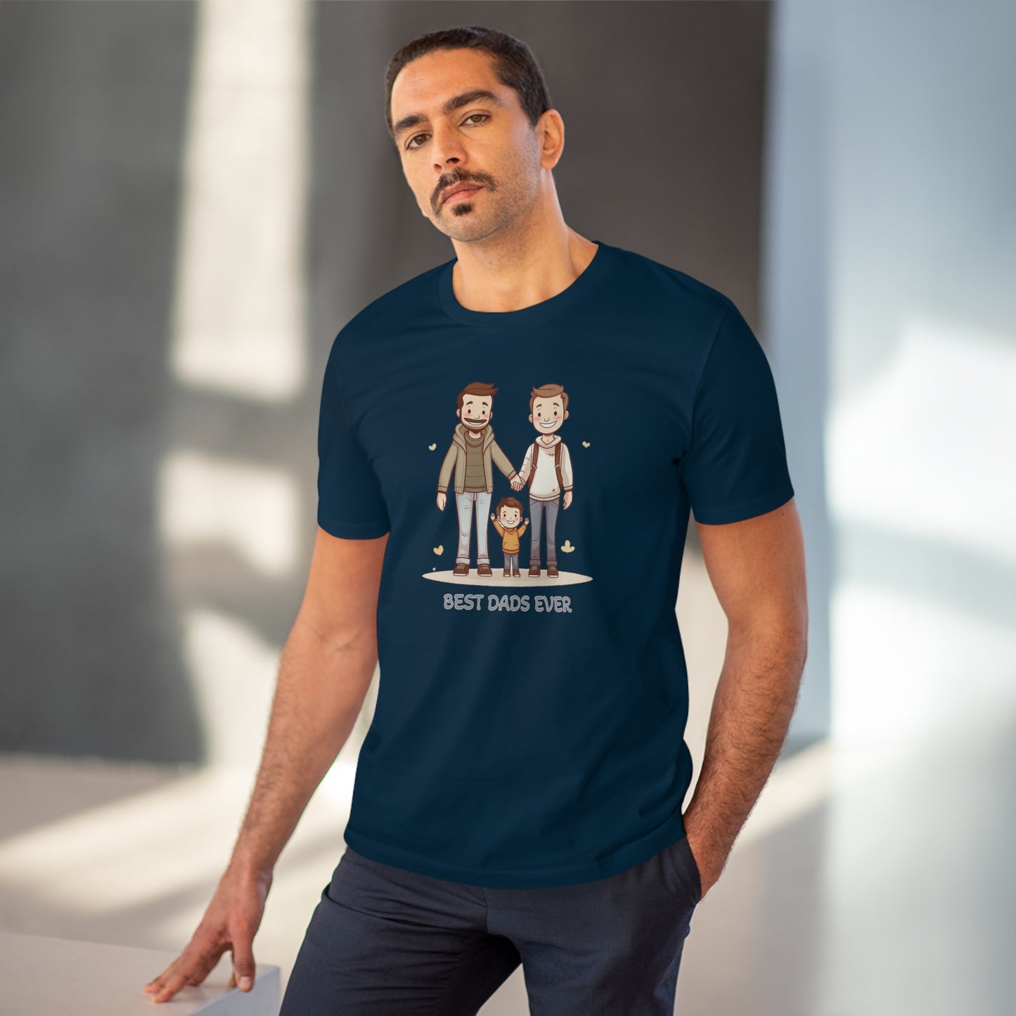 Best Dads Ever LGBT Father's Day T-Shirt - Celebrate Love, Family, and Sustainability