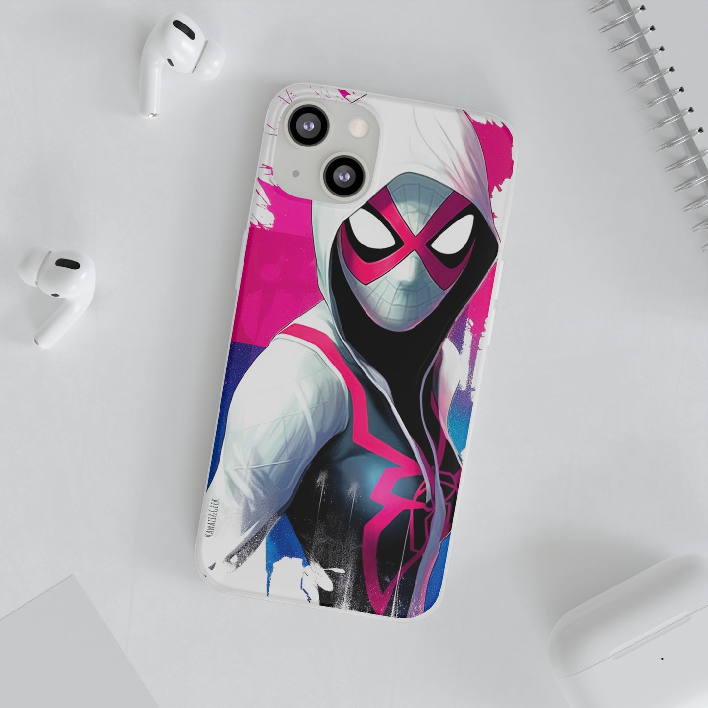 Spider Gwen in Flexi Phone Case - Add Some Colorful and Heroic Style to Your Phone