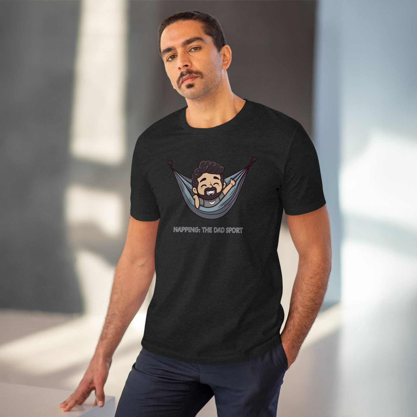 Napping the Dad Sport - Unisex Eco-Friendly T-Shirt - Celebrate Father's Day with Comfort and Sustainability