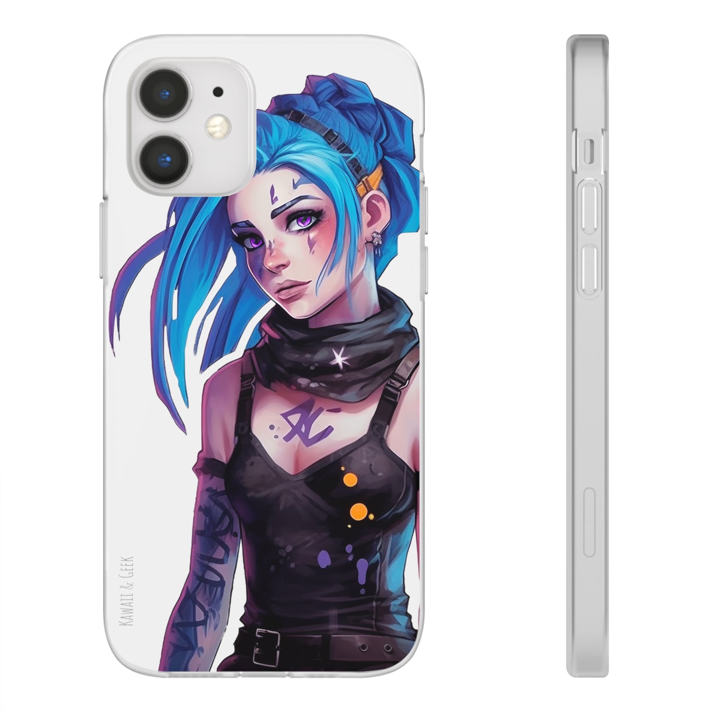 Jinx for Arcane / League of Legends Flexi Phone Case - Add Some Colorful and Gaming Style to Your Phone