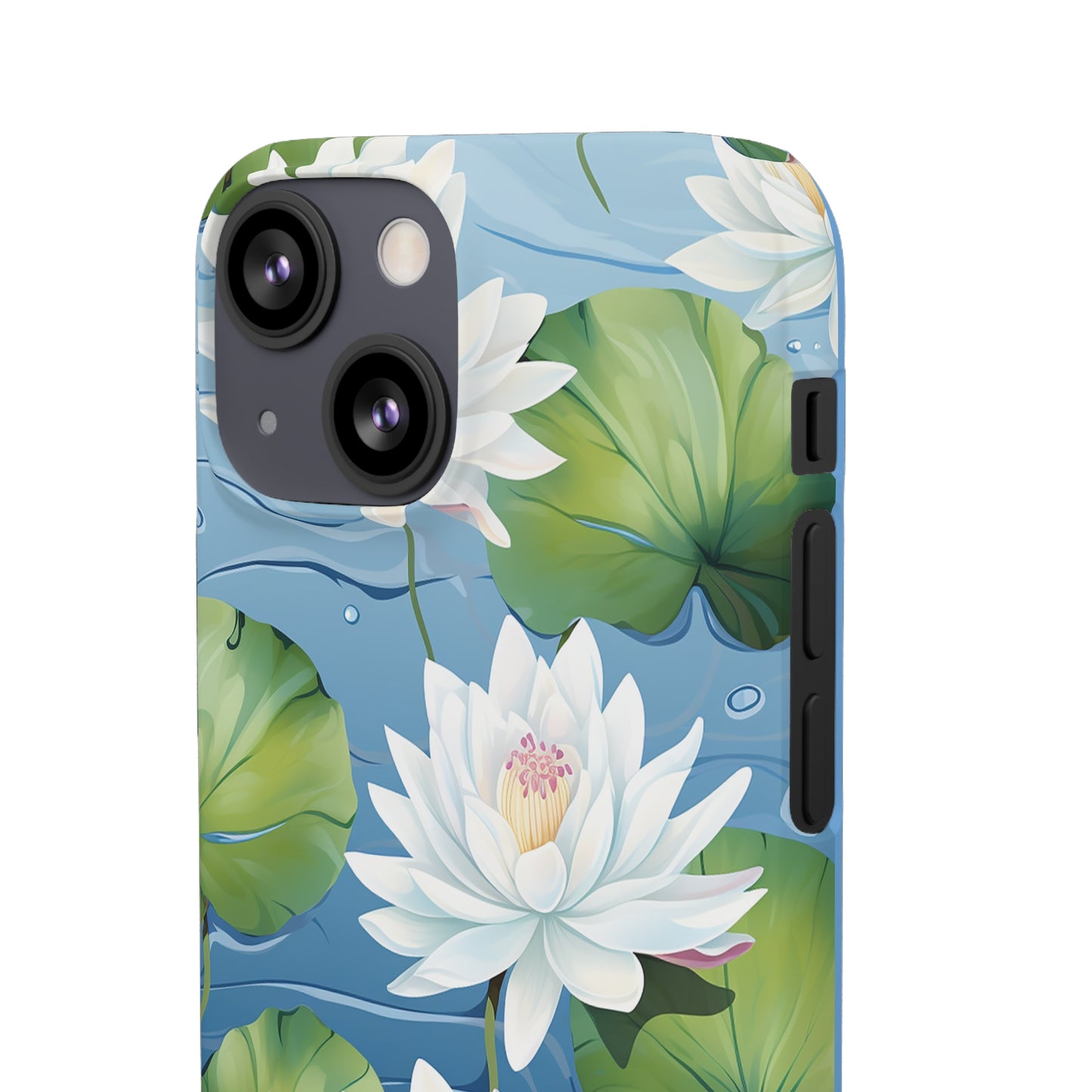 Elegant Water Lilies: Premium Phone Case