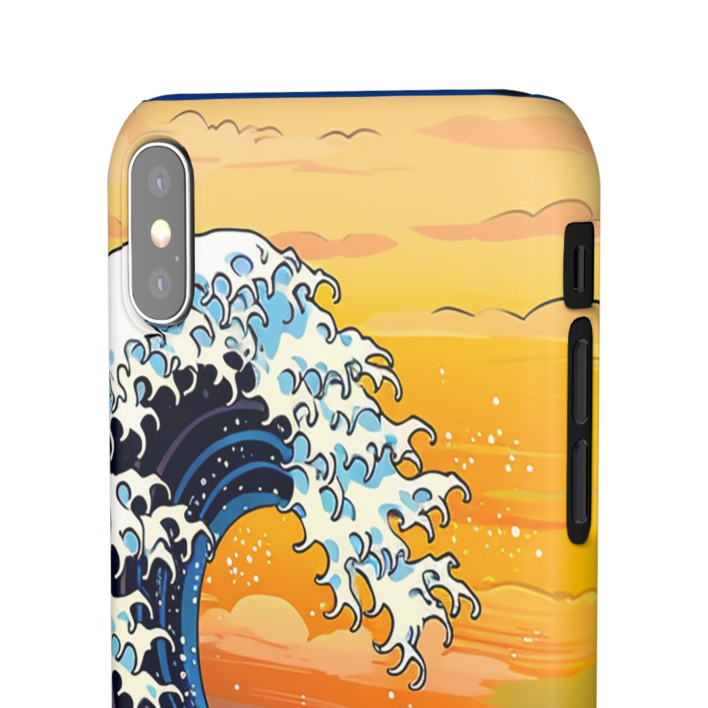 Sunset Big Wave Phone Case - Embrace the Majestic Hokusai Style in Your Hands