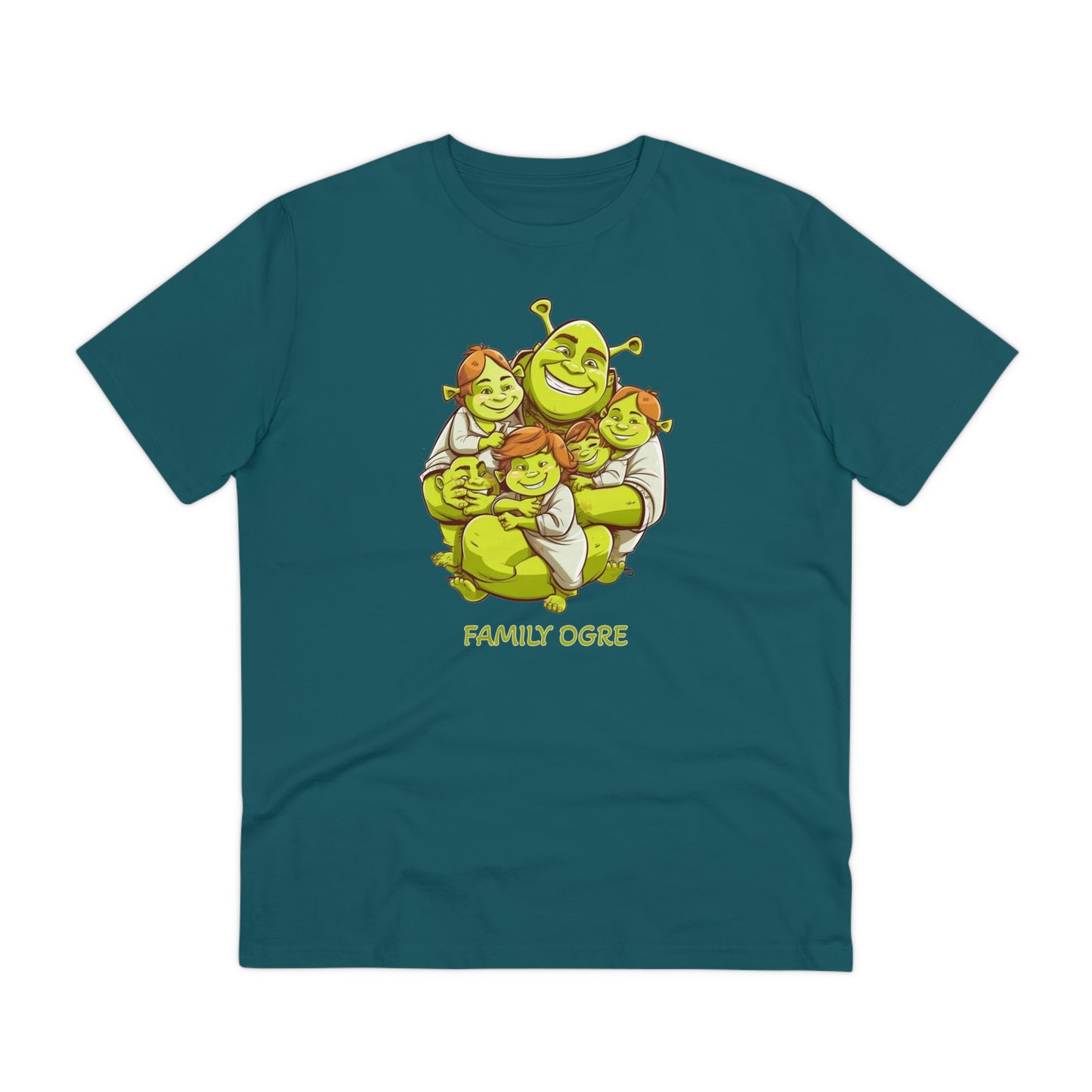 Family Ogre - Unisex Eco-Friendly T-Shirt - Celebrate Father's Day with Shrek and His Kids