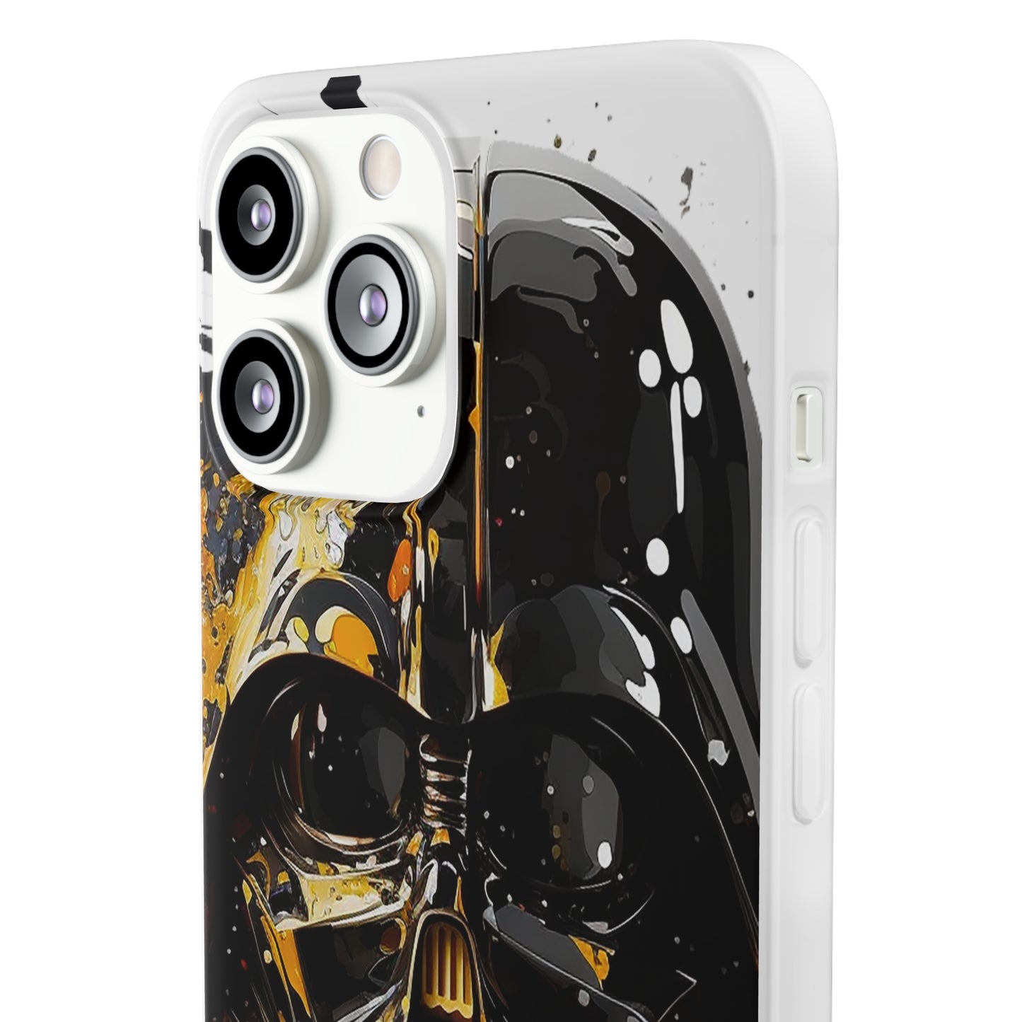 Darth Vader Gold and Black flexi phone Case - Protect Your Phone with Galactic and Artistic Style