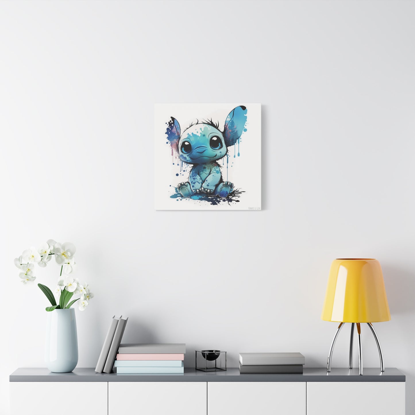 Cute Baby Stitch Canva - Add Whimsical Charm to Your Wall Decor