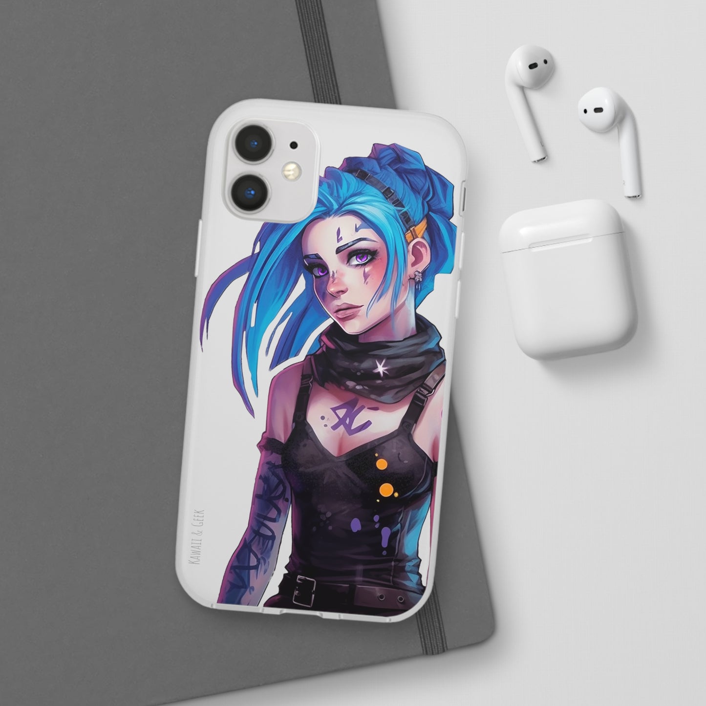 Jinx for Arcane / League of Legends Flexi Phone Case - Add Some Colorful and Gaming Style to Your Phone