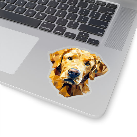 Golden Retriever Sticker - Unleash Doggo Elegance