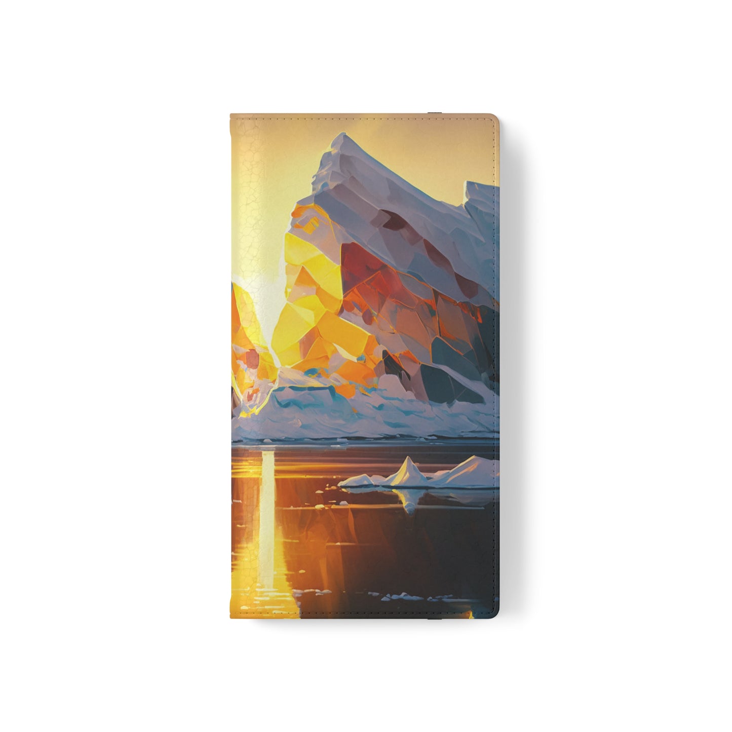 Arctic Landscape and Iceberg at Sunset Flip Phone Case - Capture the Serenity of Nature on Your Device