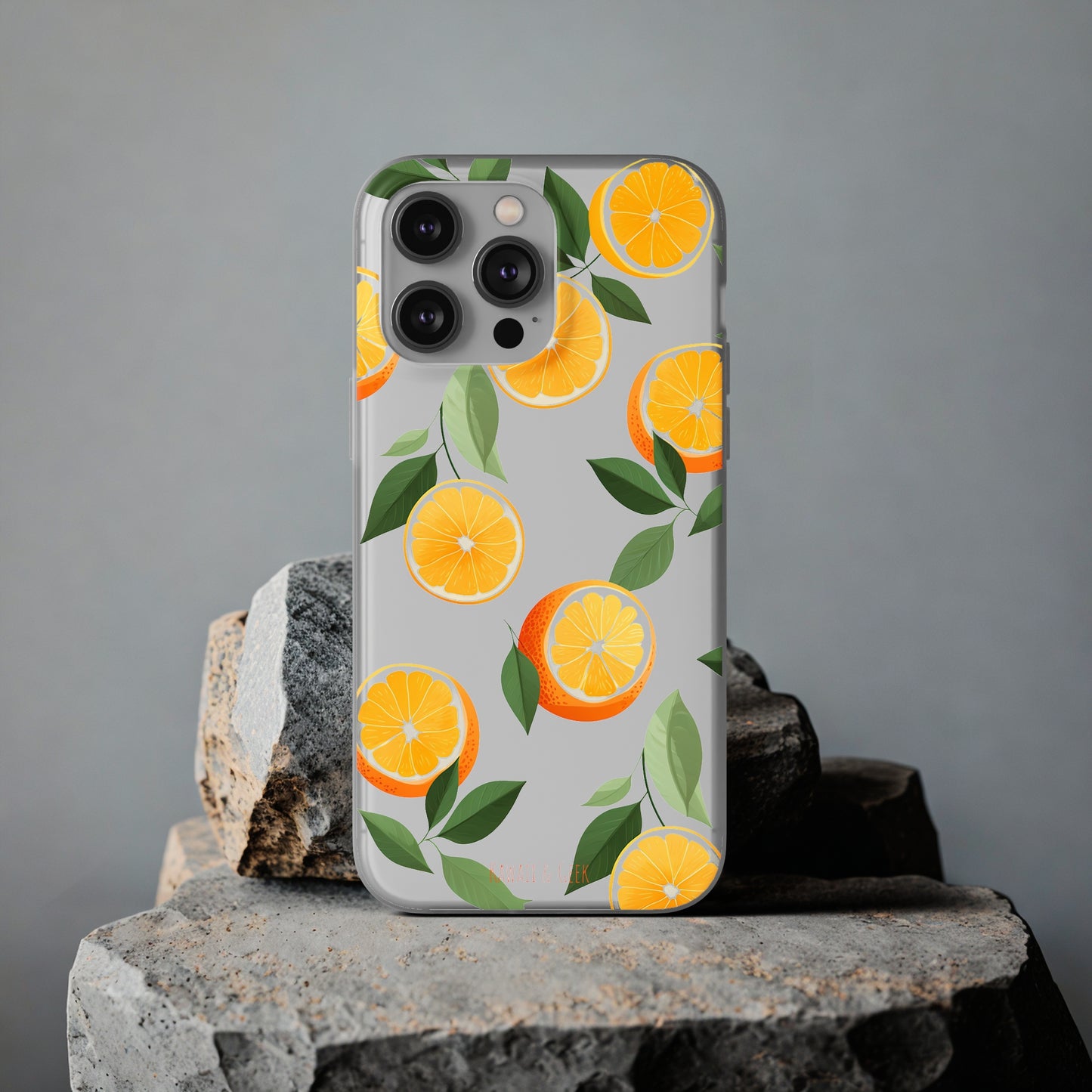 Zesty Orange Slices Transparent Flexi Phone Case