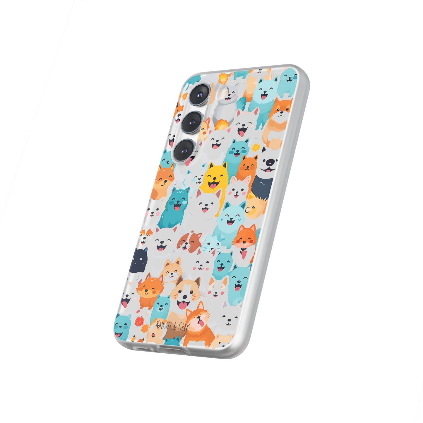 Cute Dogs Band Flexi Phone Case