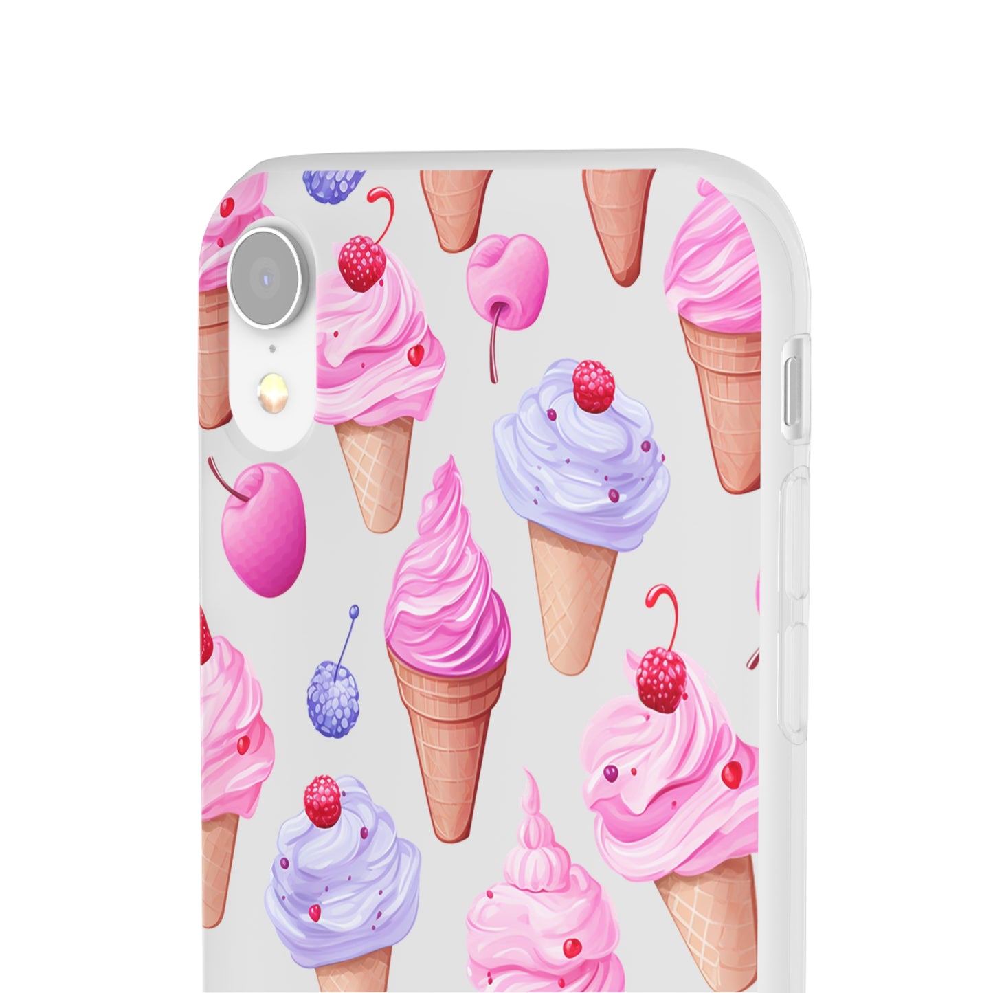 Vibrant Ice Cream Delight Flexi-Case for Phones