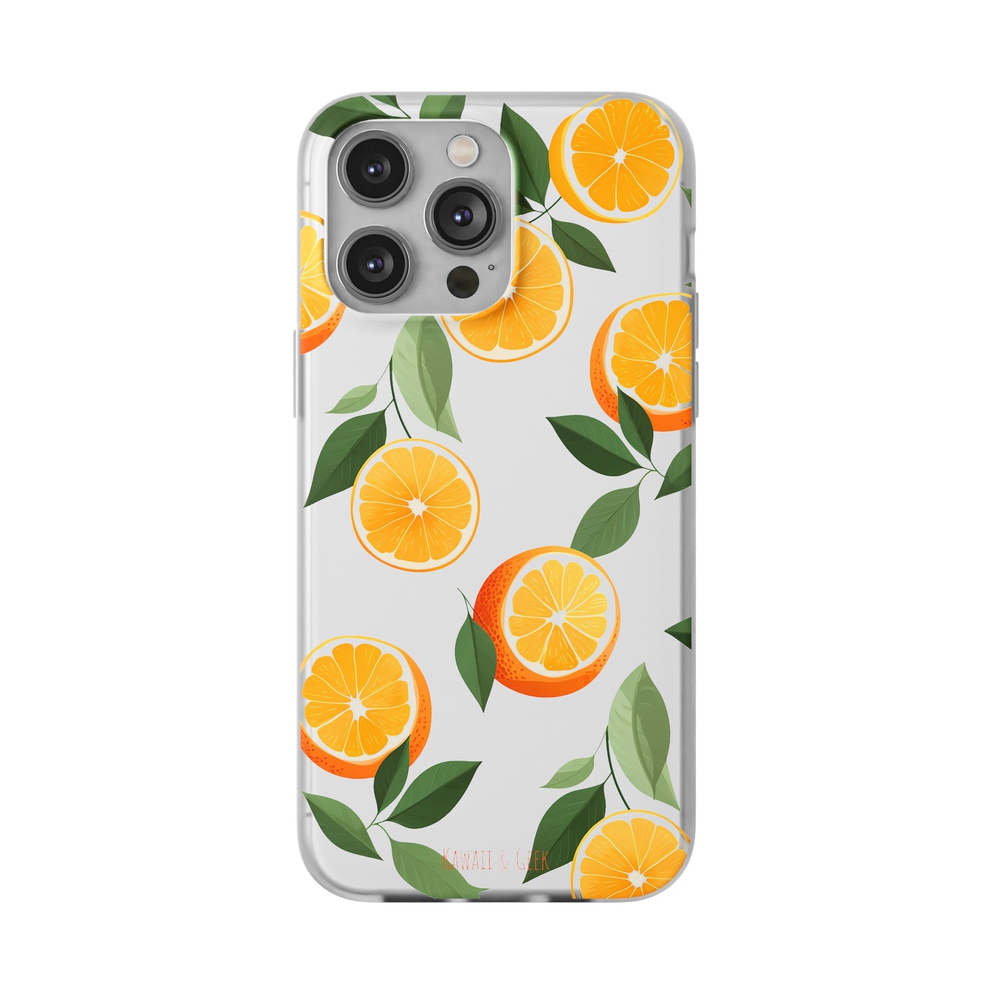 Zesty Orange Slices Transparent Flexi Phone Case