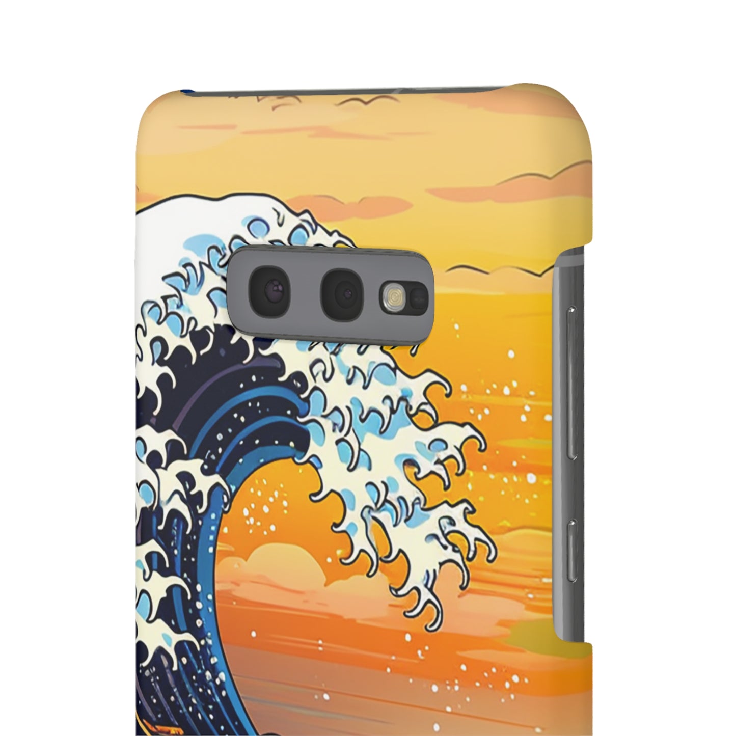 Sunset Big Wave Phone Case - Embrace the Majestic Hokusai Style in Your Hands