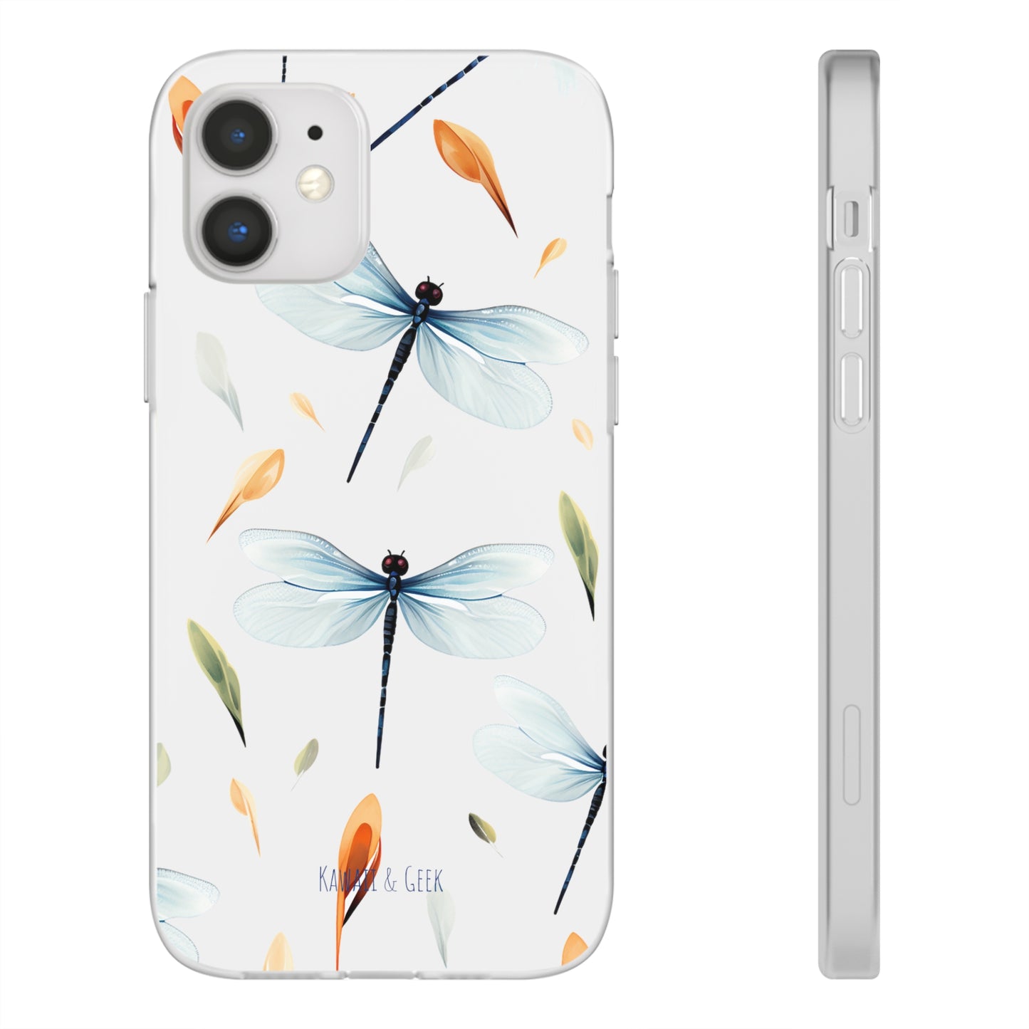 Dragonfly Dreams: Transparent Flexi Phone Case