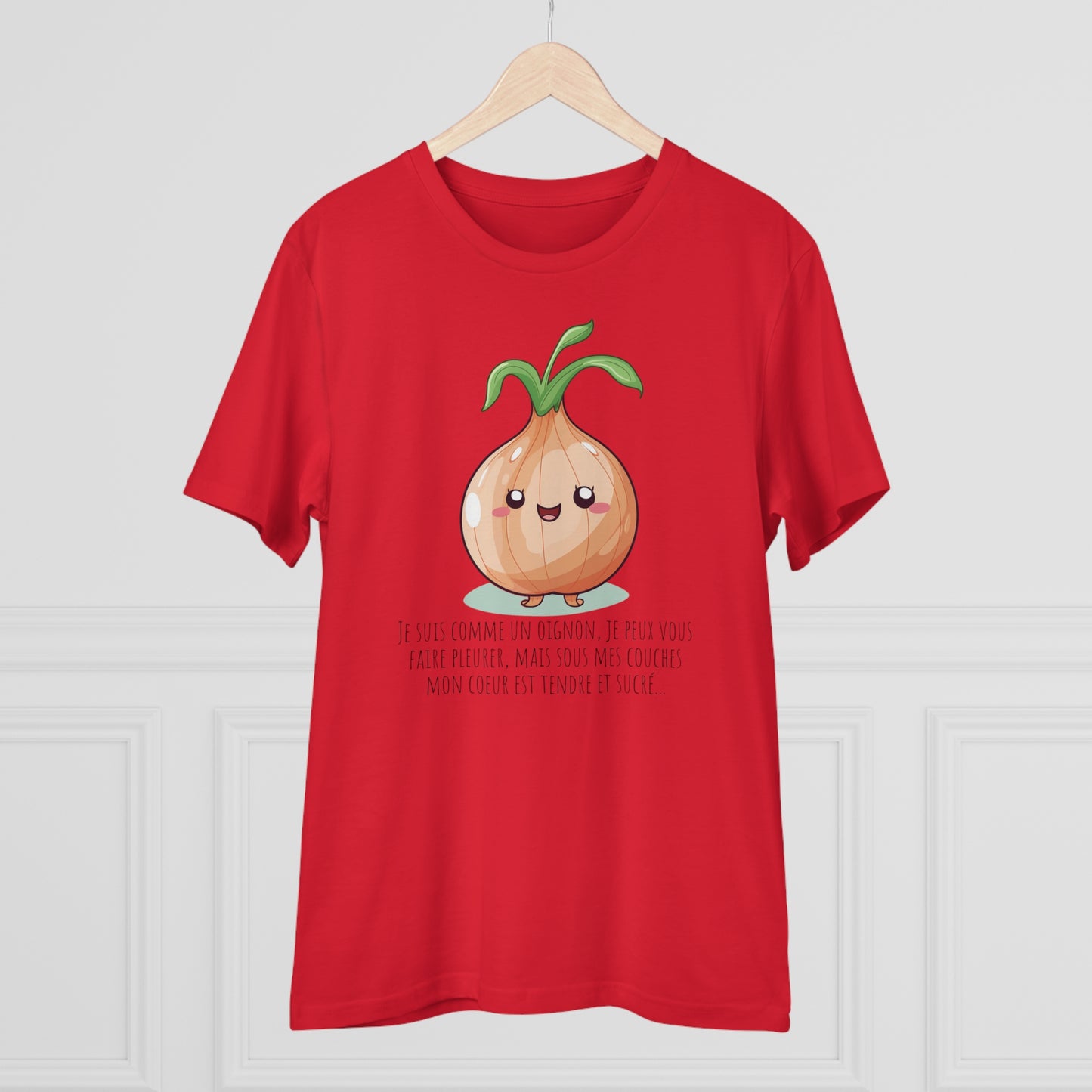 Sweet and Sassy Eco-Friendly Onion T-Shirt for Heartfelt Style - FRENCH