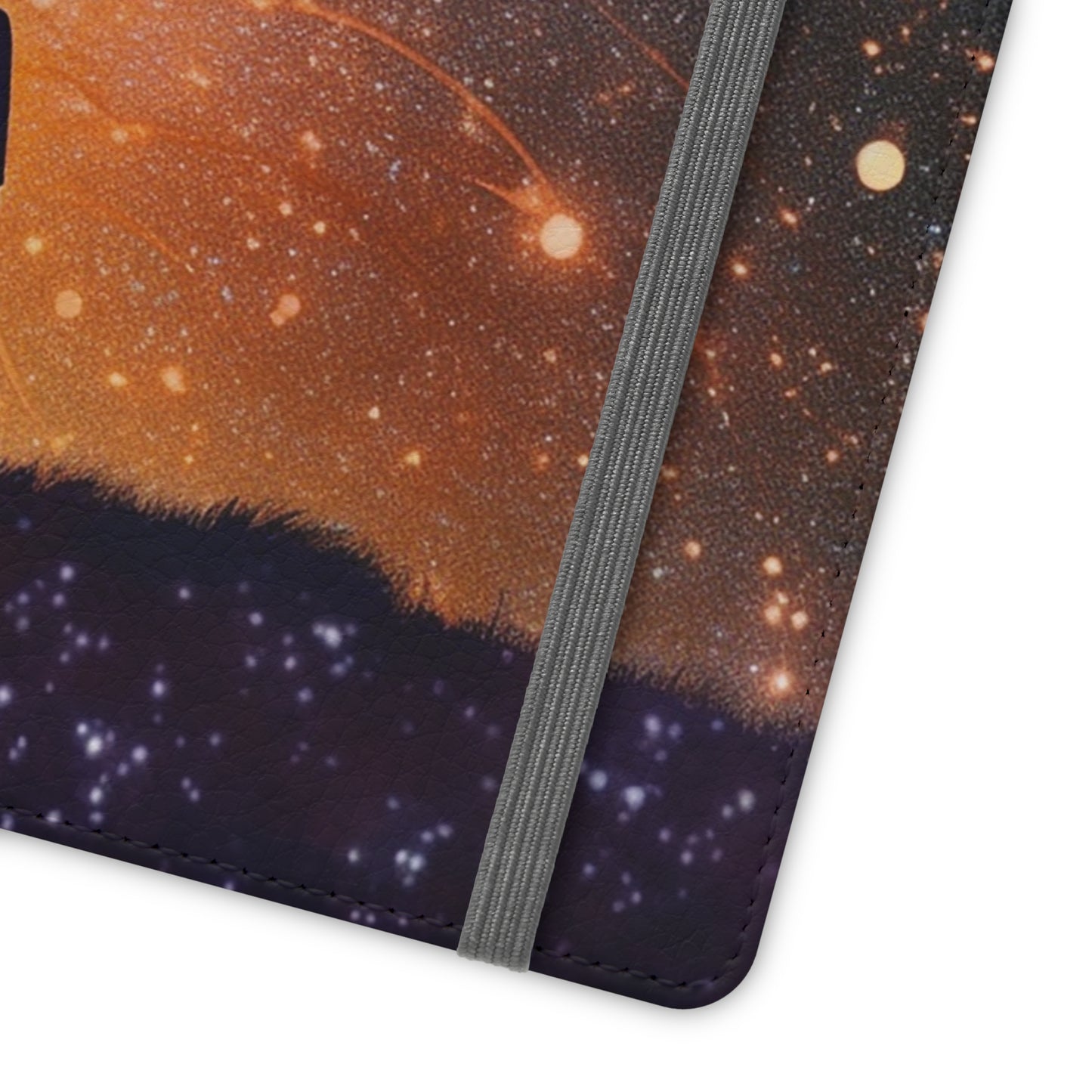 Starry Night Lovers Flip Phone Case - Embrace the Beauty of the Night Sky