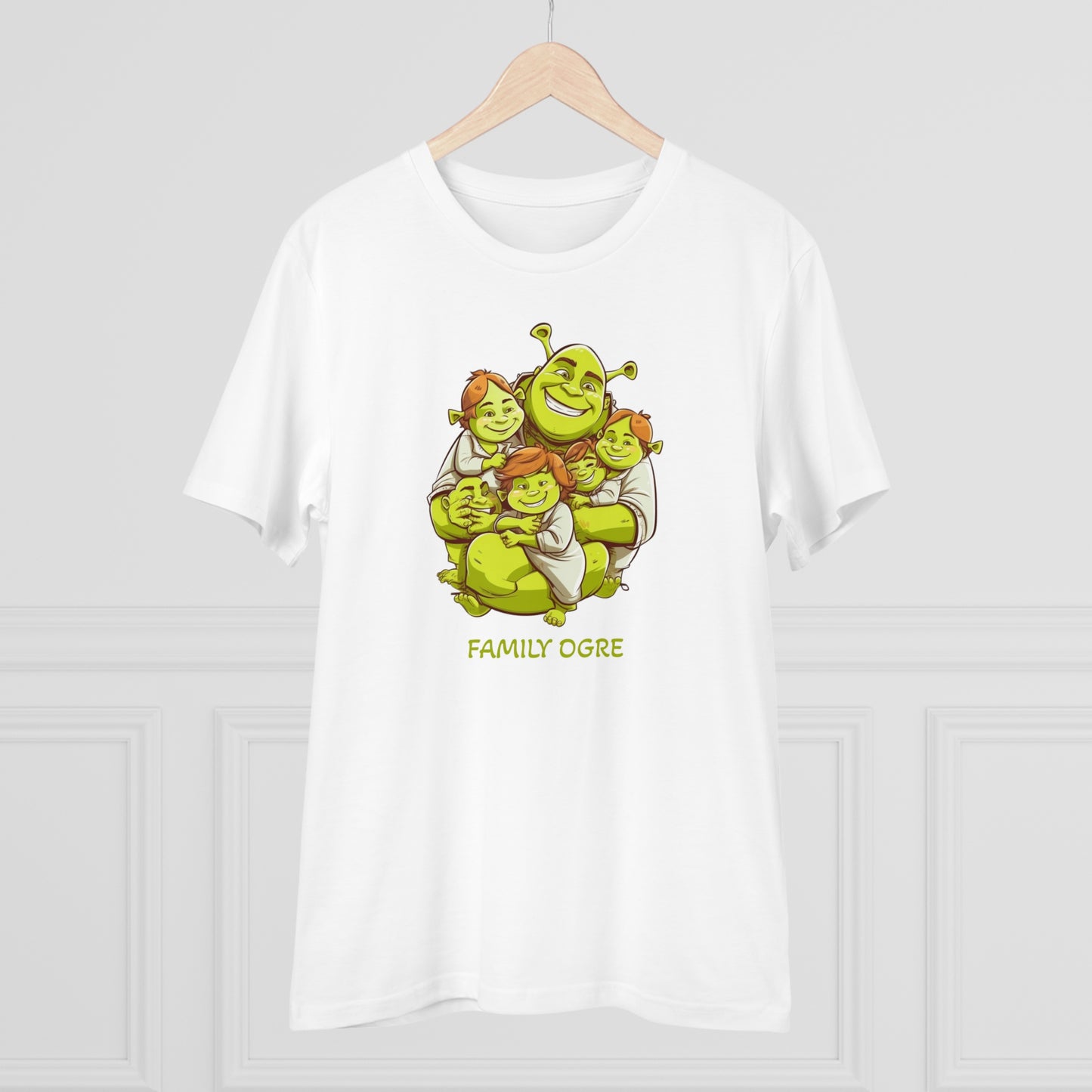 Family Ogre - Unisex Eco-Friendly T-Shirt - Celebrate Father's Day with Shrek and His Kids