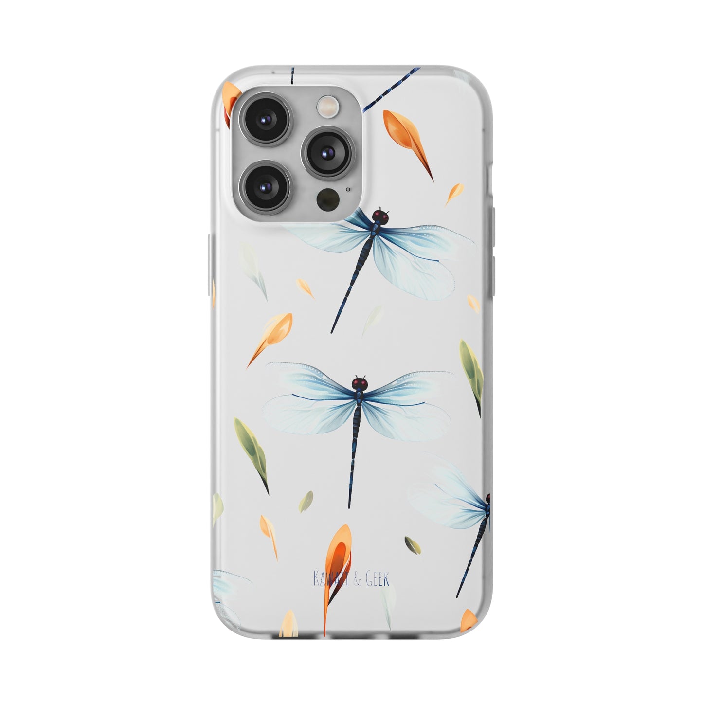 Dragonfly Dreams: Transparent Flexi Phone Case