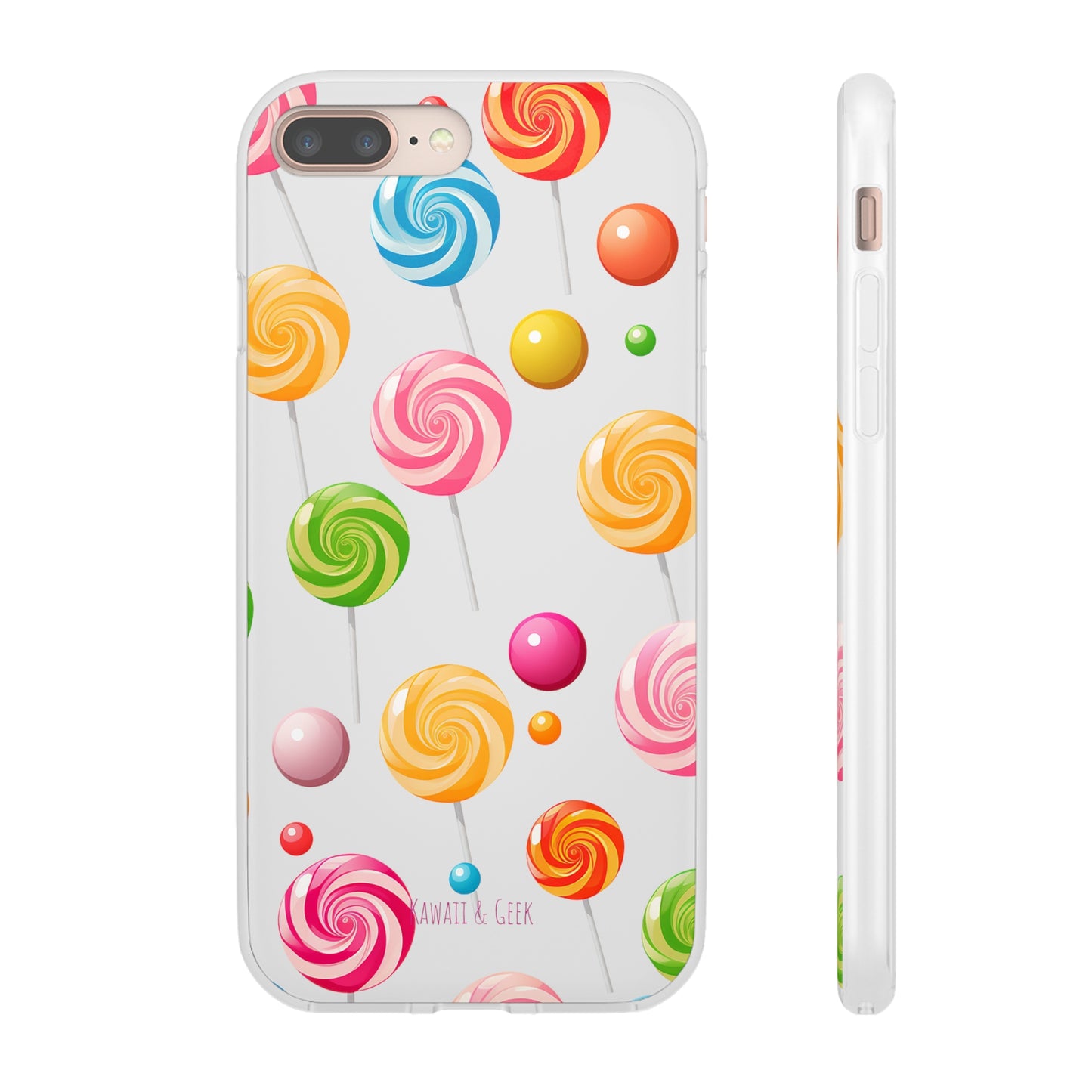 Vibrant Lollypop Array - Flexi Transparent Phone Case