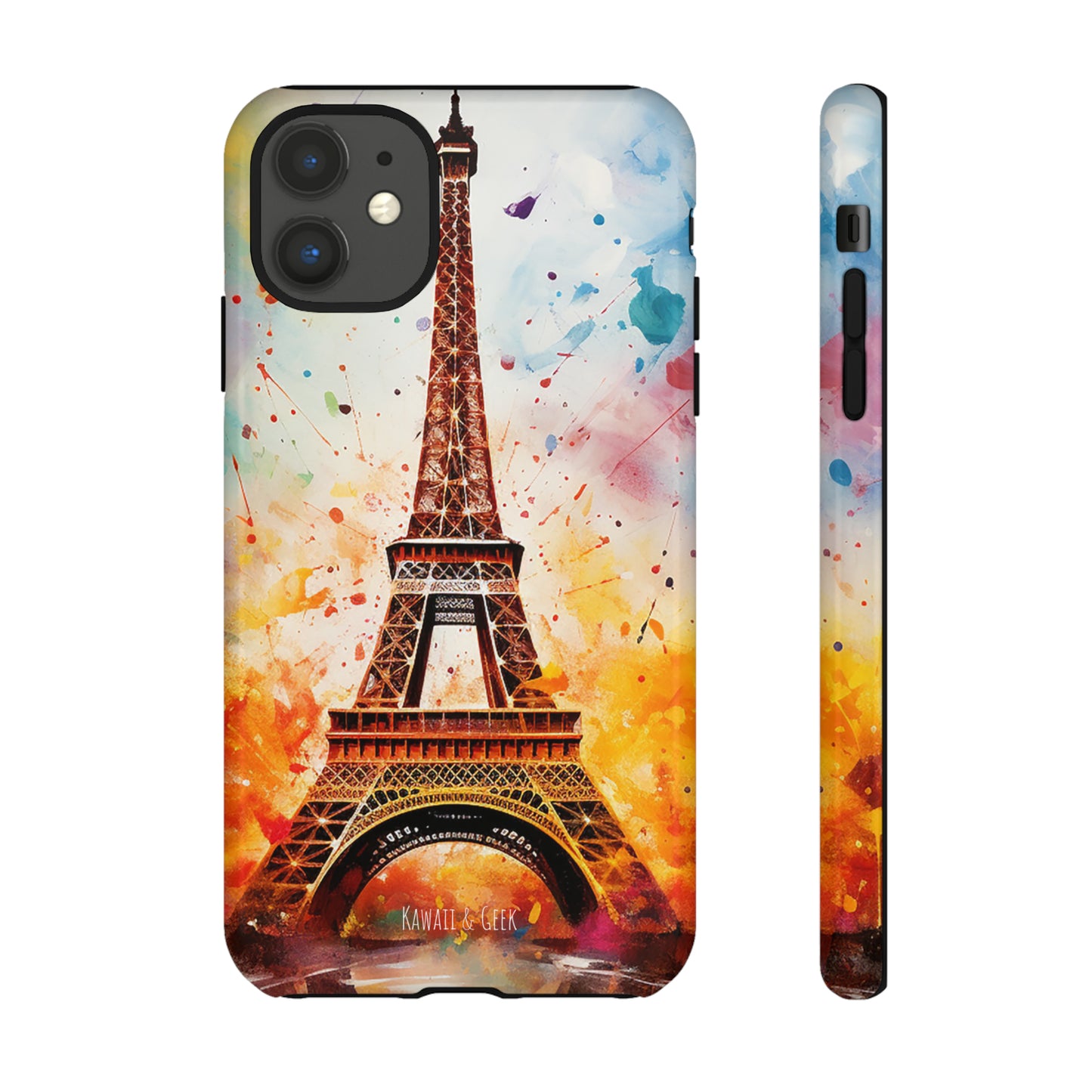 Eiffel Tower Painting Tough Phone Case - for Paris lovers