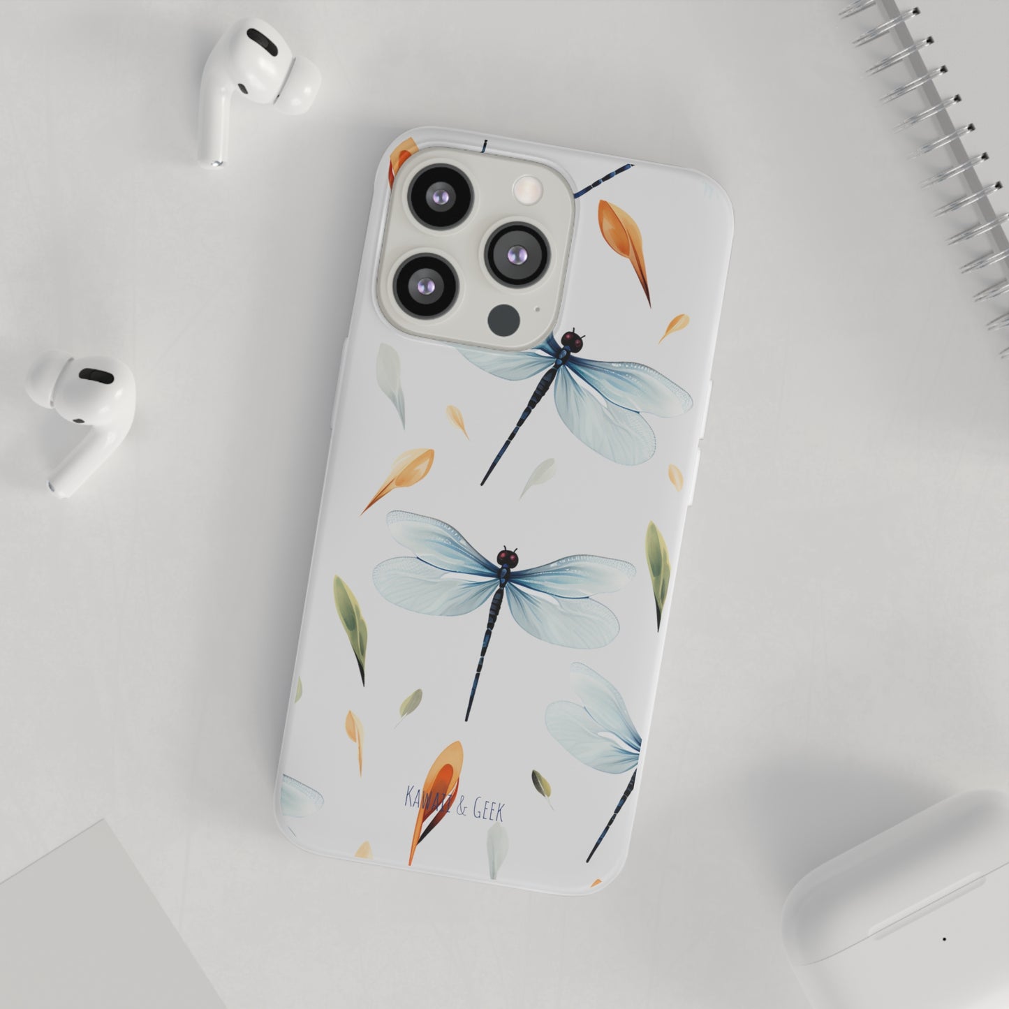 Dragonfly Dreams: Transparent Flexi Phone Case