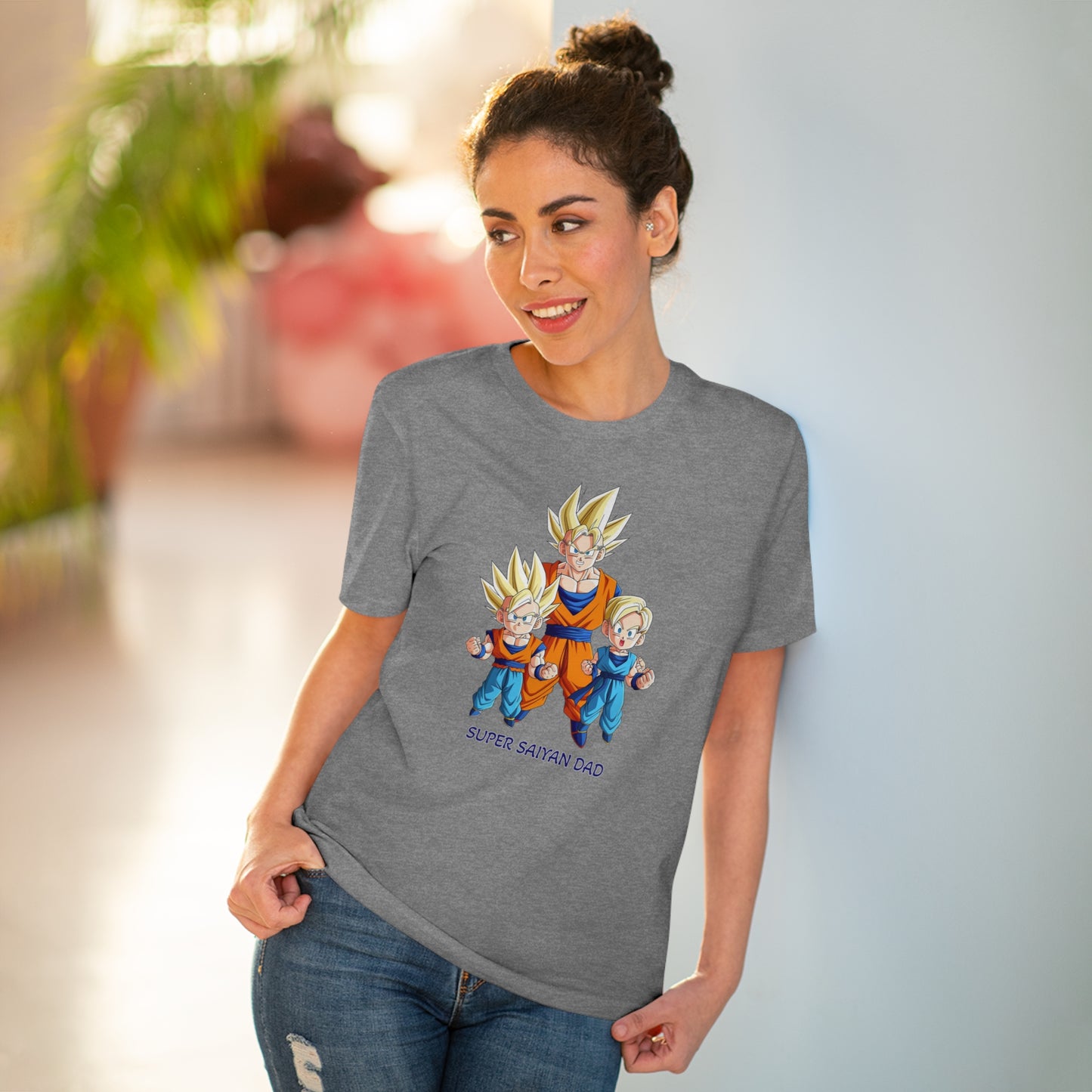 San Goku - Unisex Eco-Friendly T-Shirt - Celebrate Father's Day "Super Saiyan Dad"