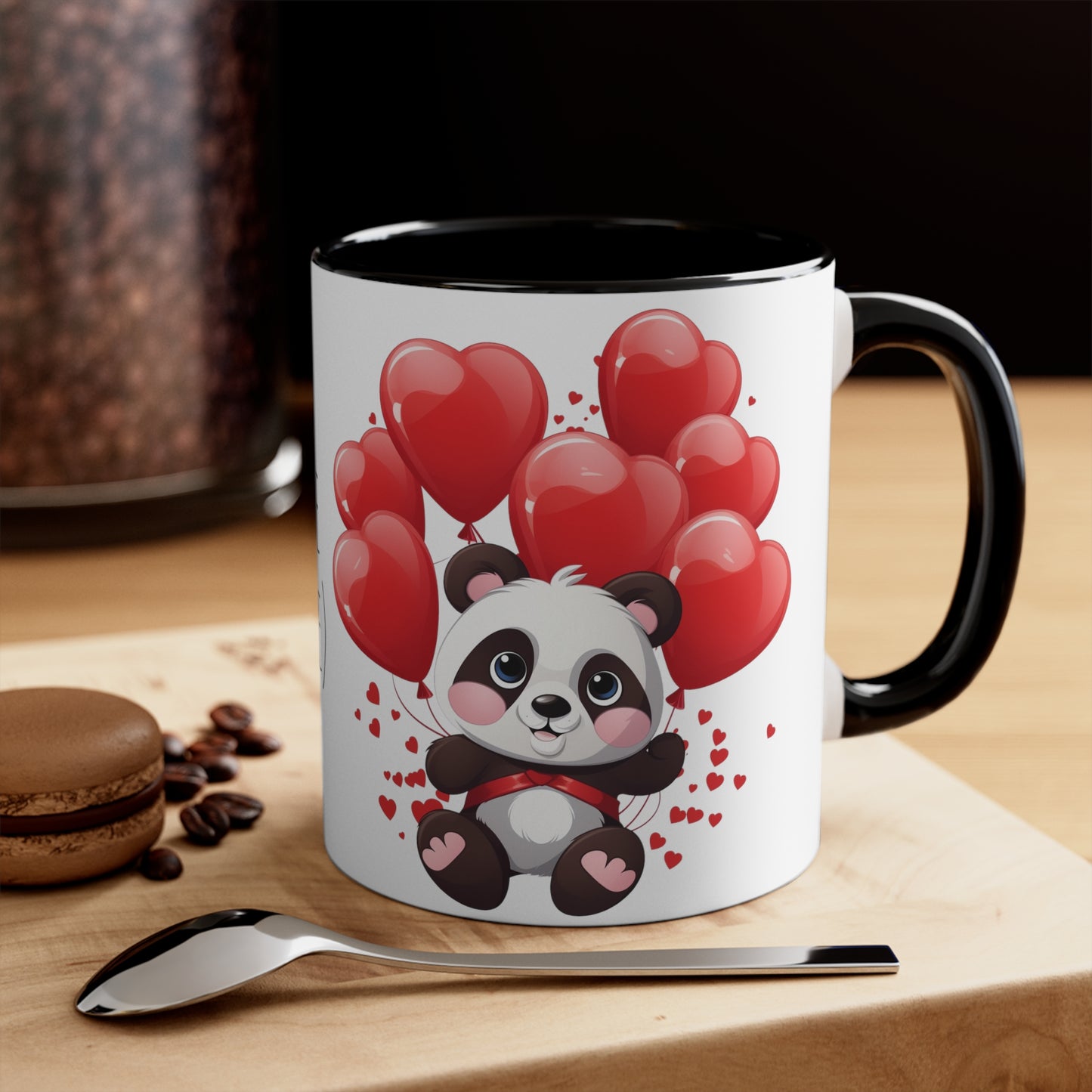 Express Panda Love Coffee Mug - 11oz Bicolor Valentine Special