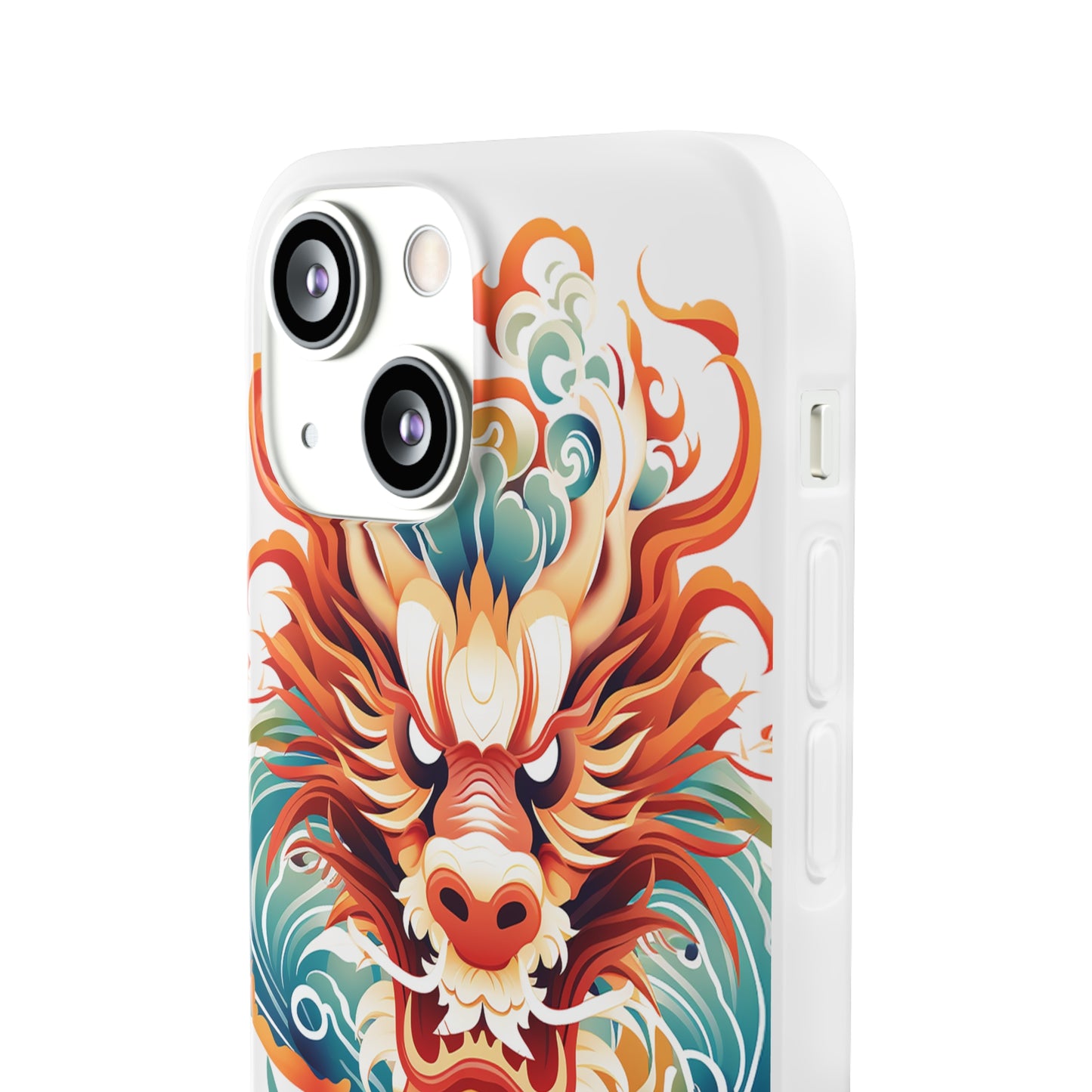 Chinese Ink Dragon Flexi Transparent Phone Case