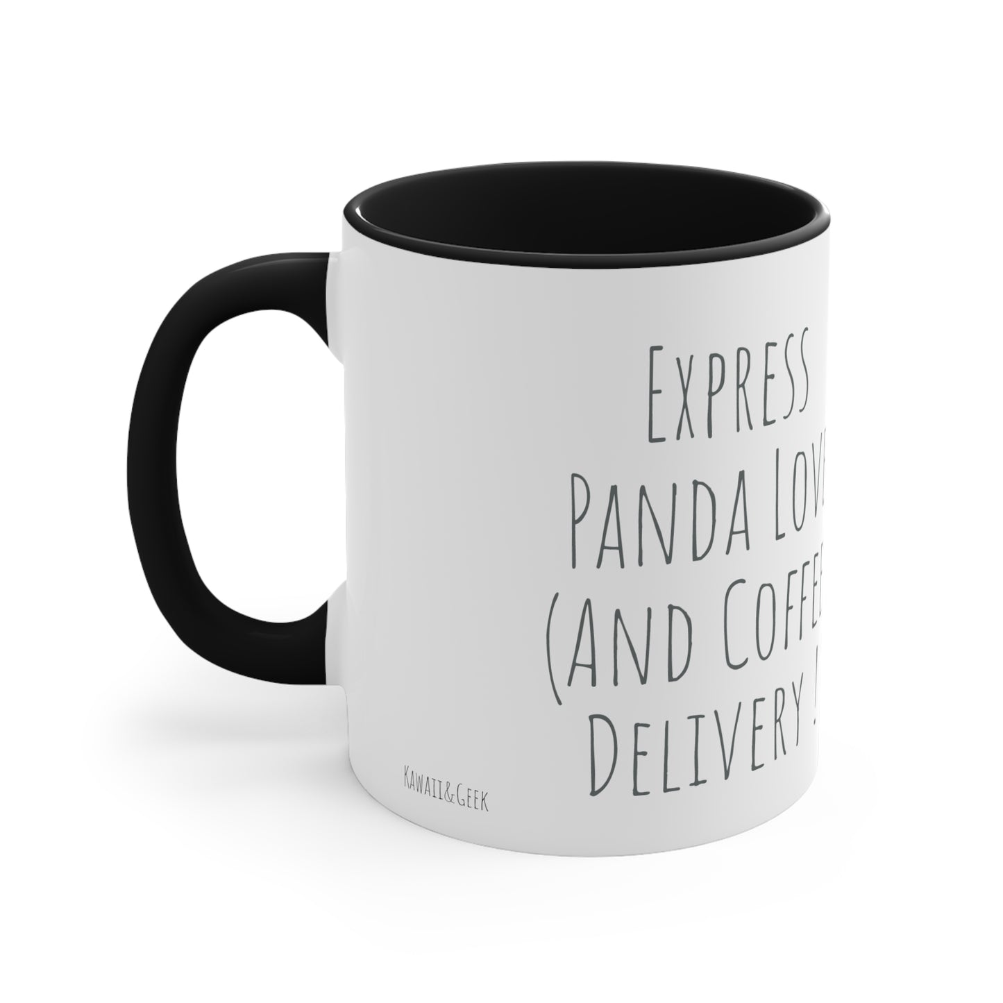 Express Panda Love Coffee Mug - 11oz Bicolor Valentine Special