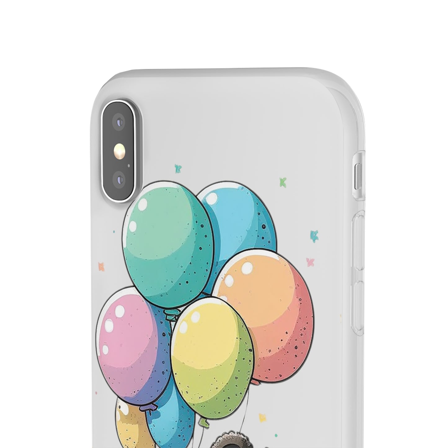 Cute Panda with Balloons flexi Smartphone Case - Add Some Adorable and Protective Style to Your Device