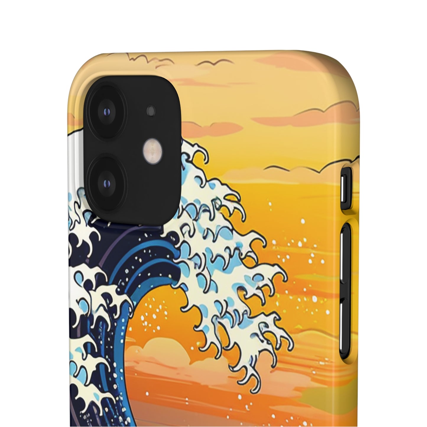 Sunset Big Wave Phone Case - Embrace the Majestic Hokusai Style in Your Hands