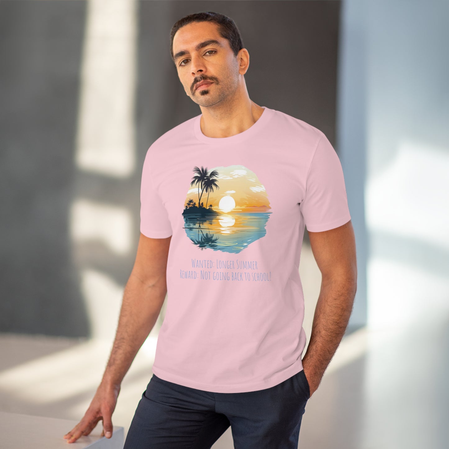 Eco-Friendly Sunset Beach T-shirt : Longer Summer Plea