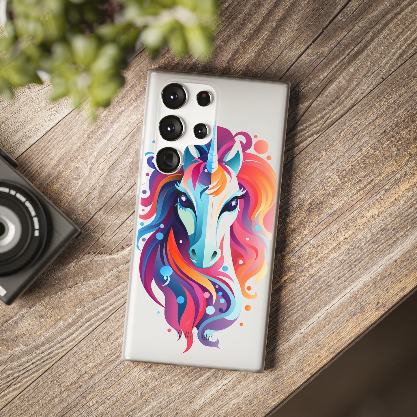 Ink Unicorn Flexi Transparent Phone Case