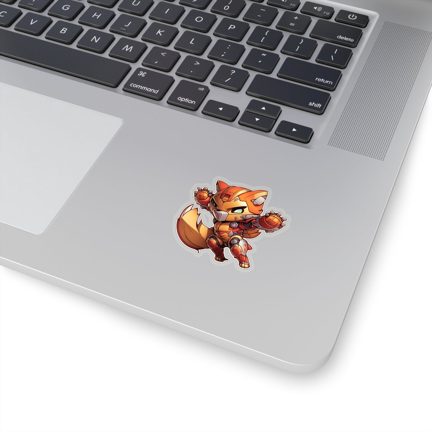 Sweet and Heroic Fox / Firefox in battle suit Sticker - Ready to Defend Its Friends