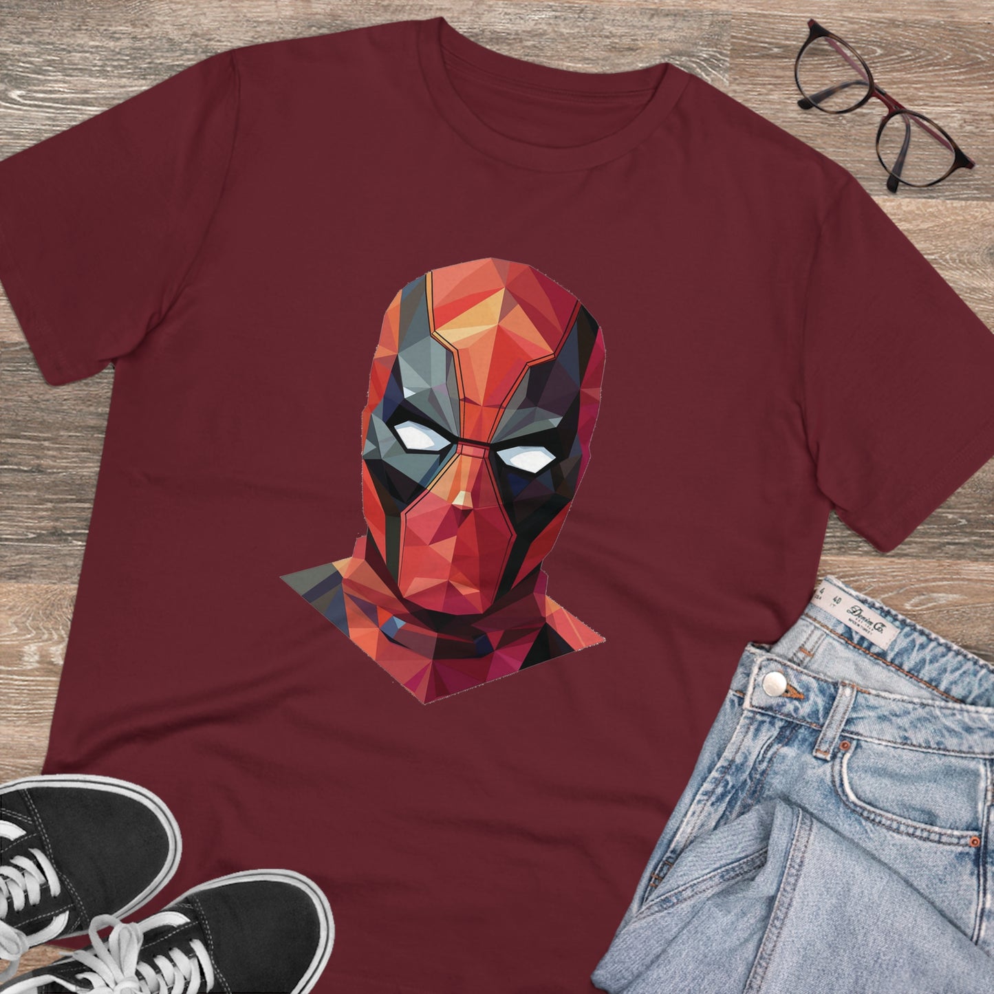 Deadpool Polygonal T-Shirt - Embrace Mercenary Style