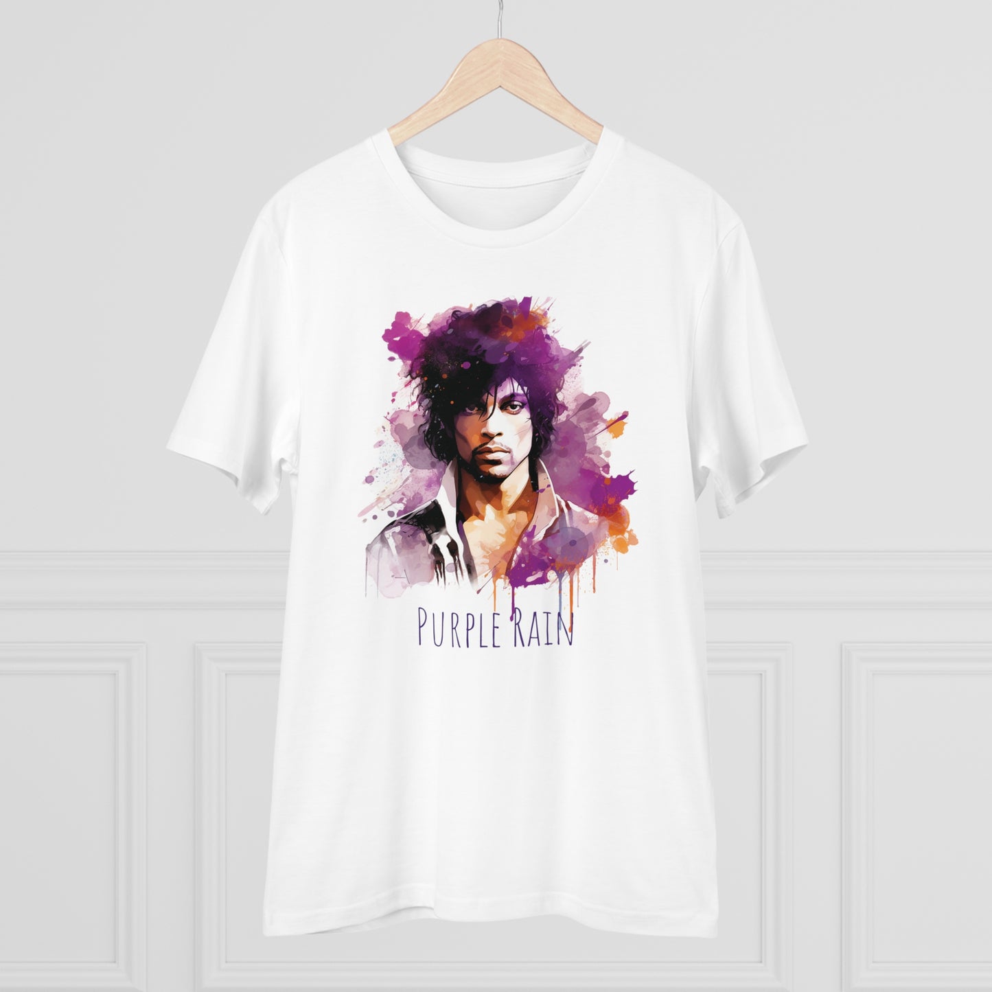 Prince in Purple Rain Unisex T-Shirt - Add Some Artistic and Musical Style to Your Wardrobe in an Eco-Friendly Way