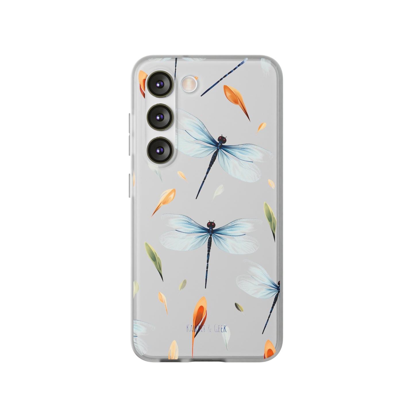 Dragonfly Dreams: Transparent Flexi Phone Case