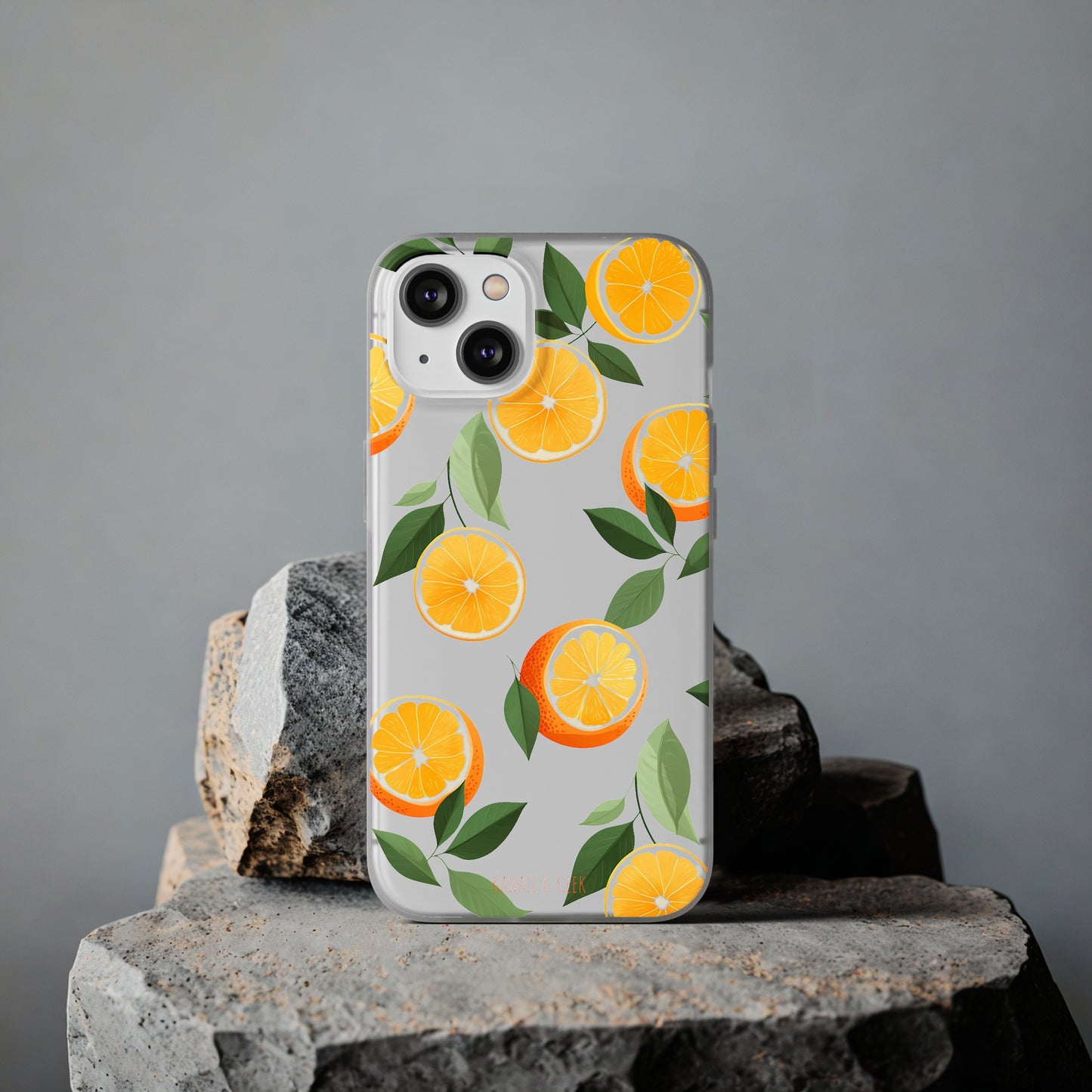 Zesty Orange Slices Transparent Flexi Phone Case