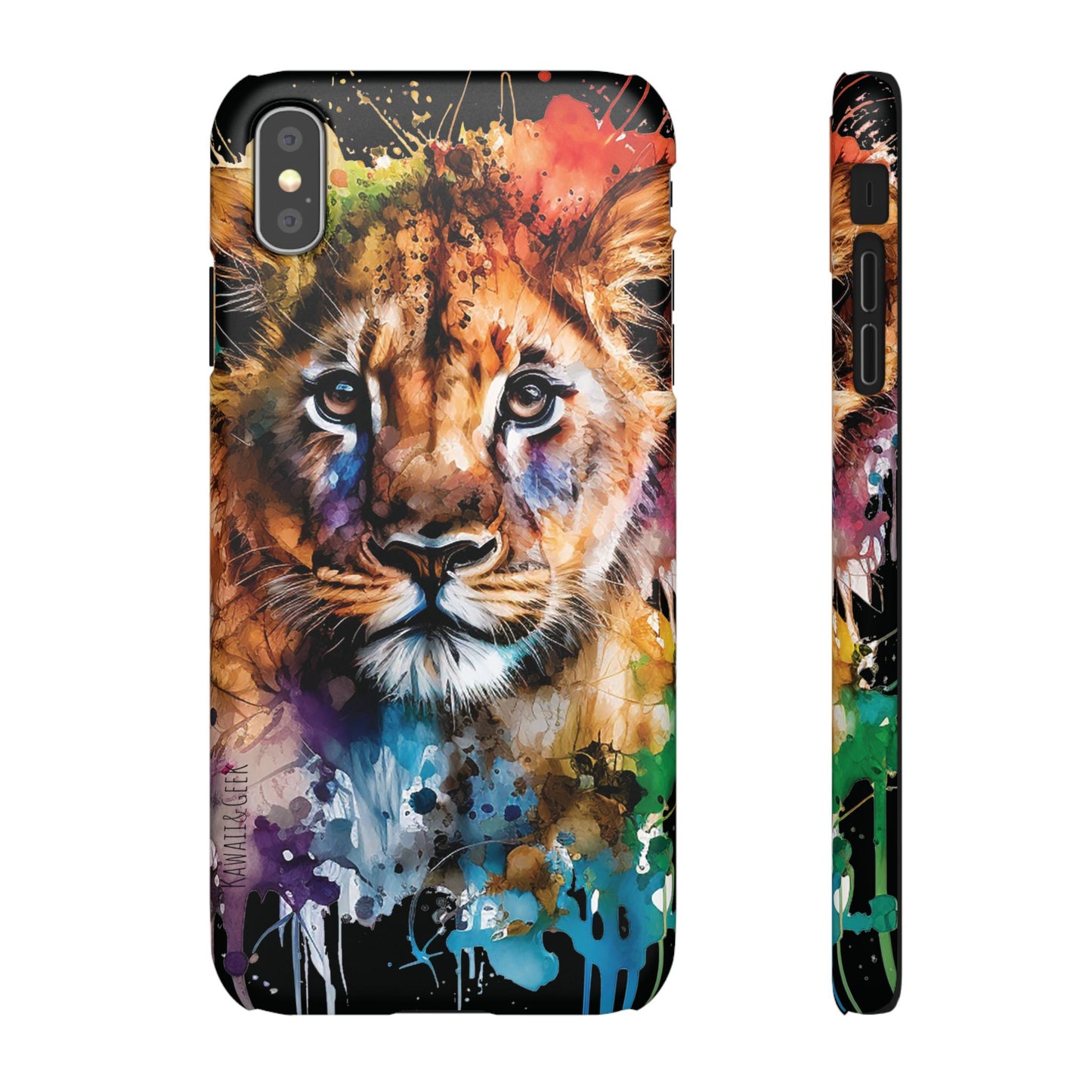 Phone Case Watercolor Lion Cub