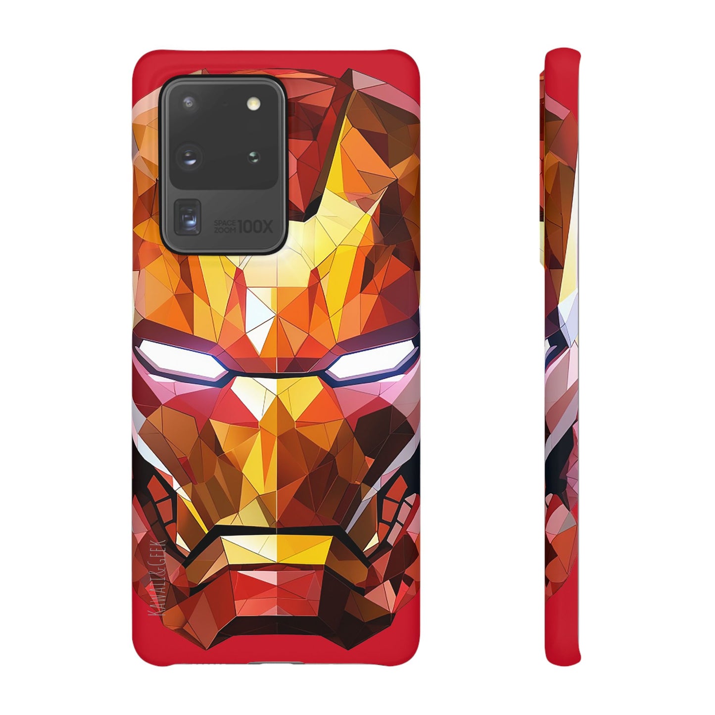 Phone Case - Iron Man helmet polygonal style