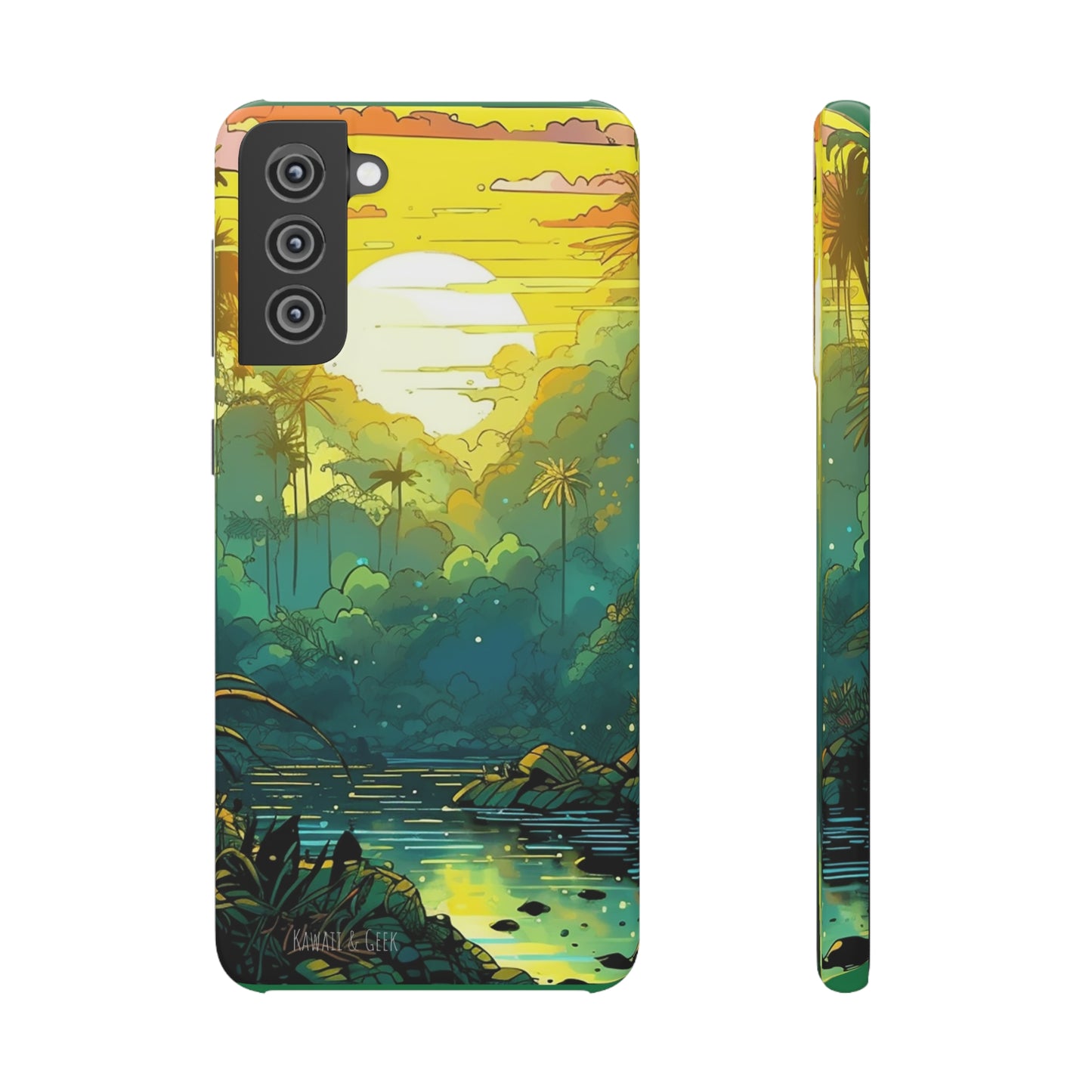 Rainforest at Sunset Phone Case - Capture the Serenity of Nature on Your Device