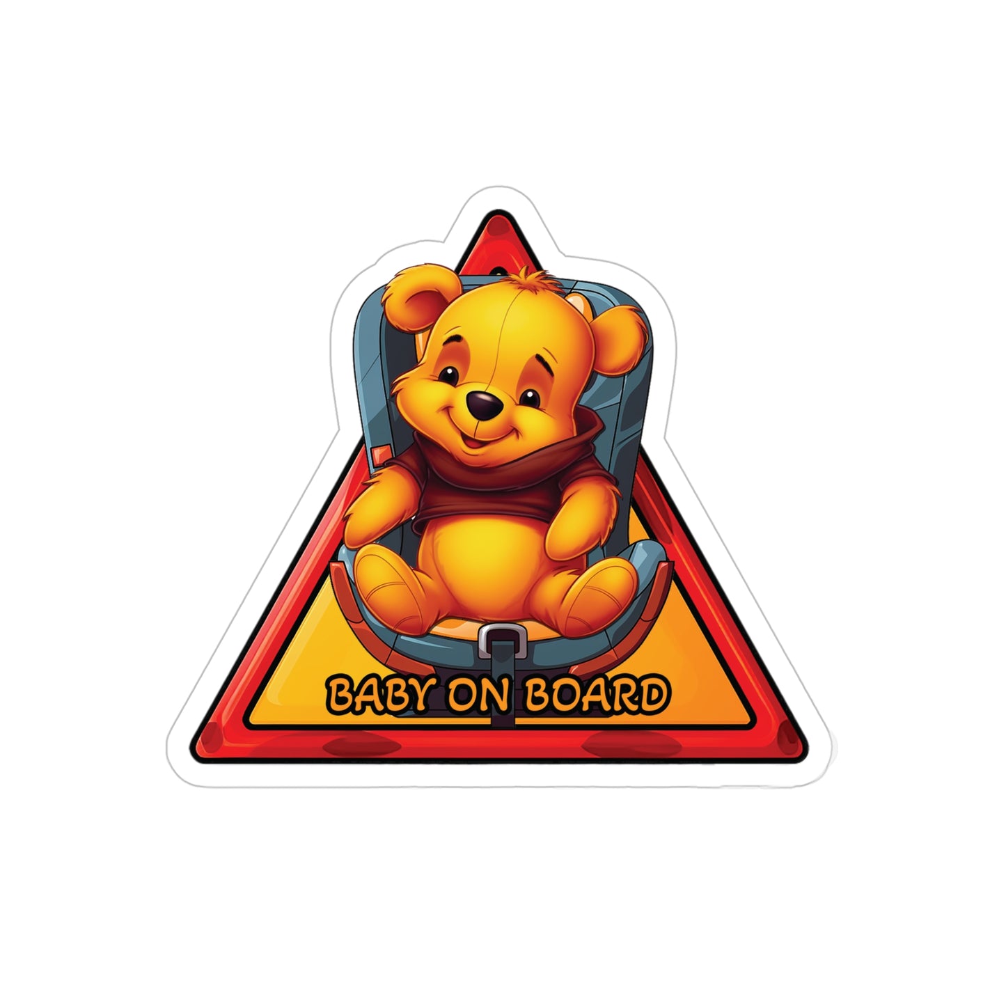 Baby on Board Car Sticker - Winnie - Adventures with Pooh Bear